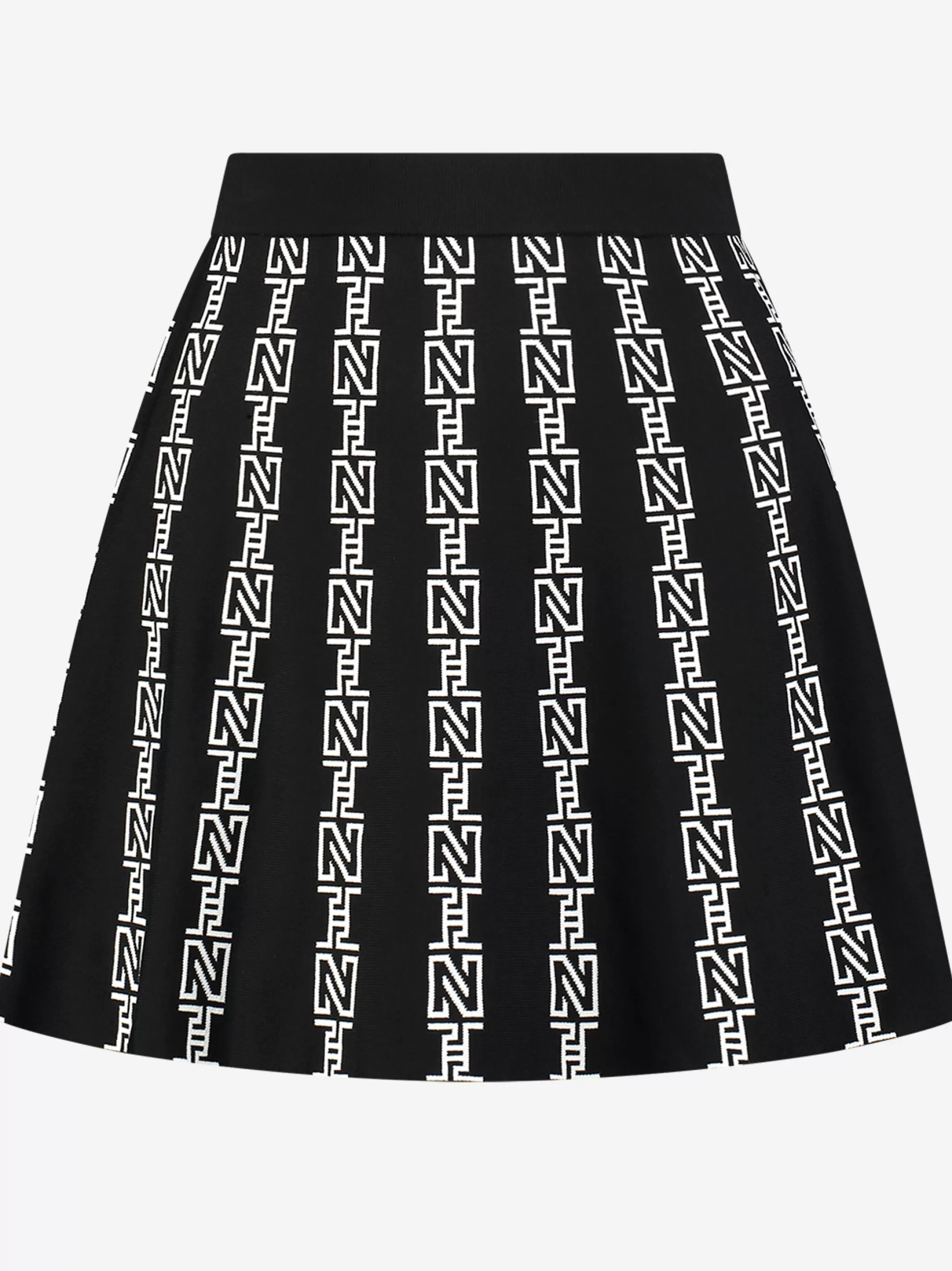 Store NIKKIE A-line skirt with N logos Black