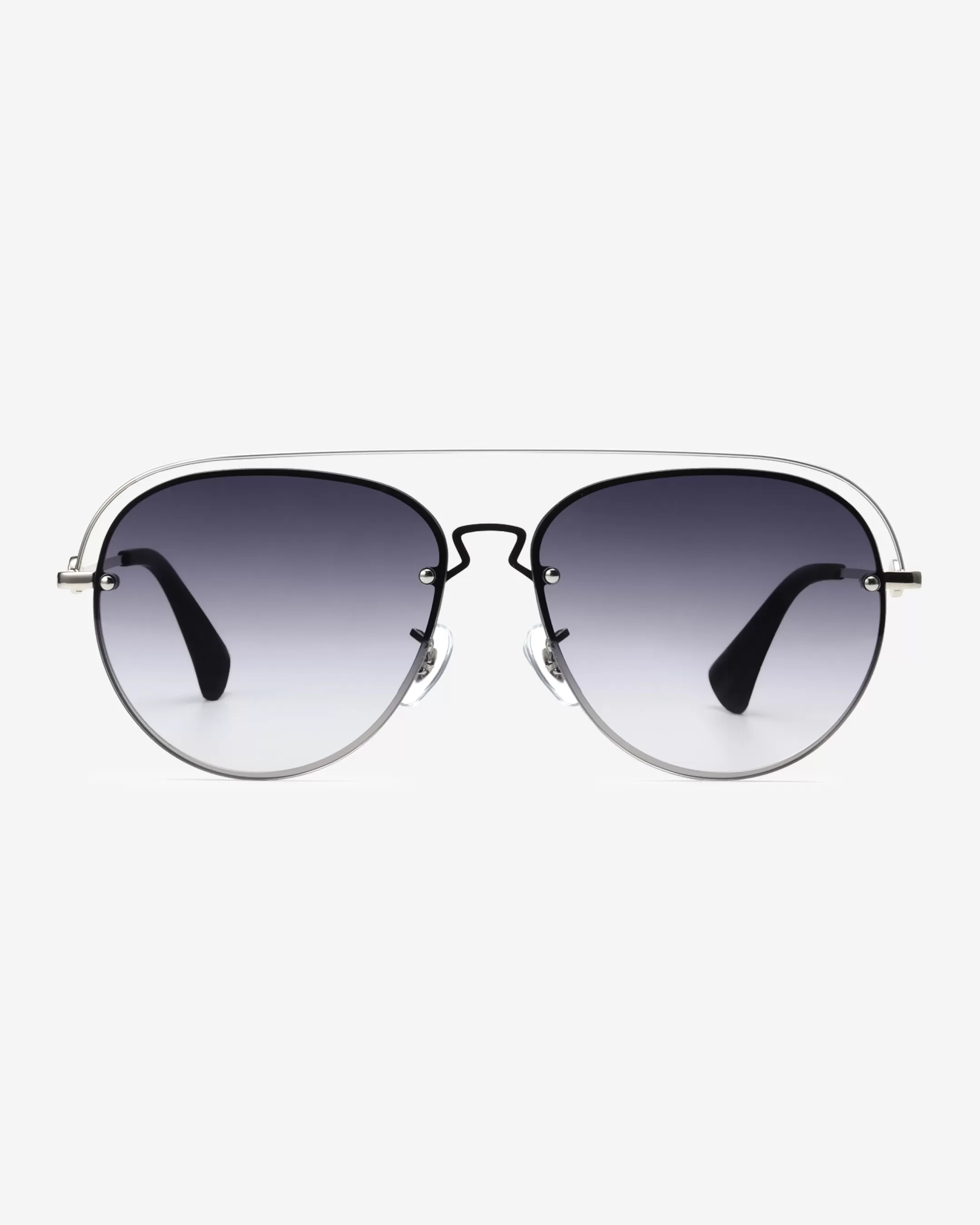 Shop NIKKIE aviator sunglasses Silver