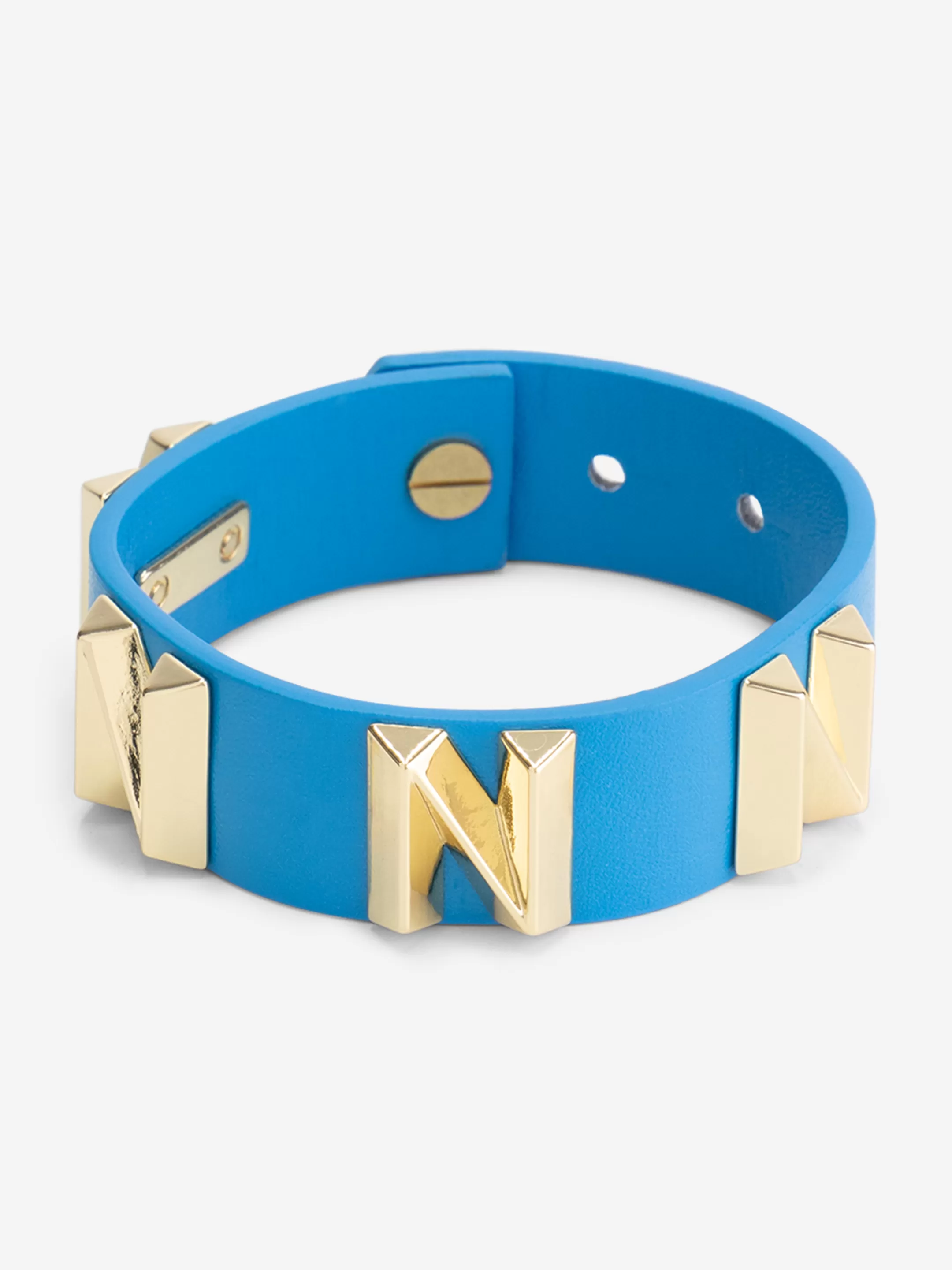 Clearance NIKKIE Bracelet with logo studs Dresden Blue