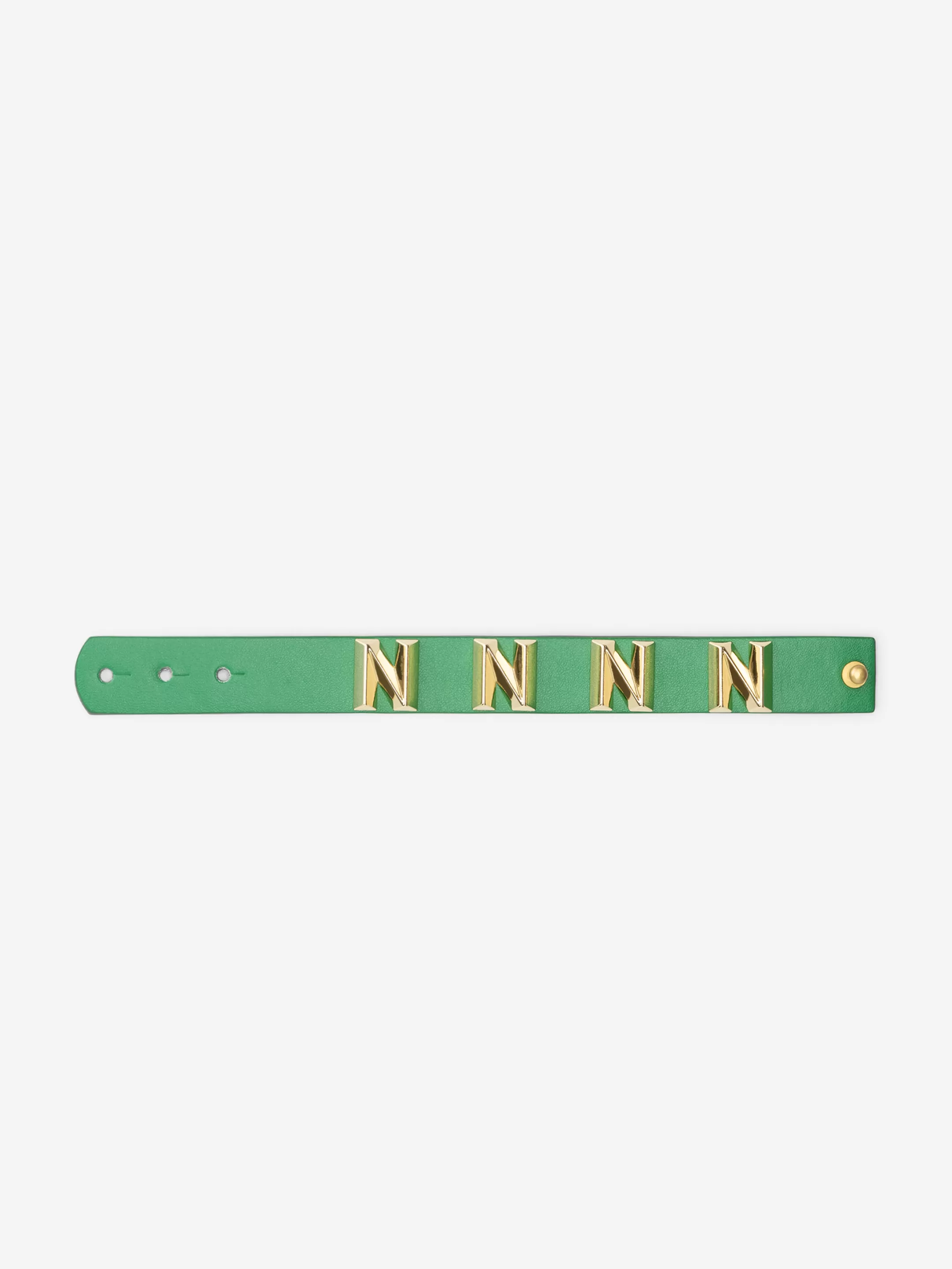 Best Sale NIKKIE Bracelet with logo studs Fern Green