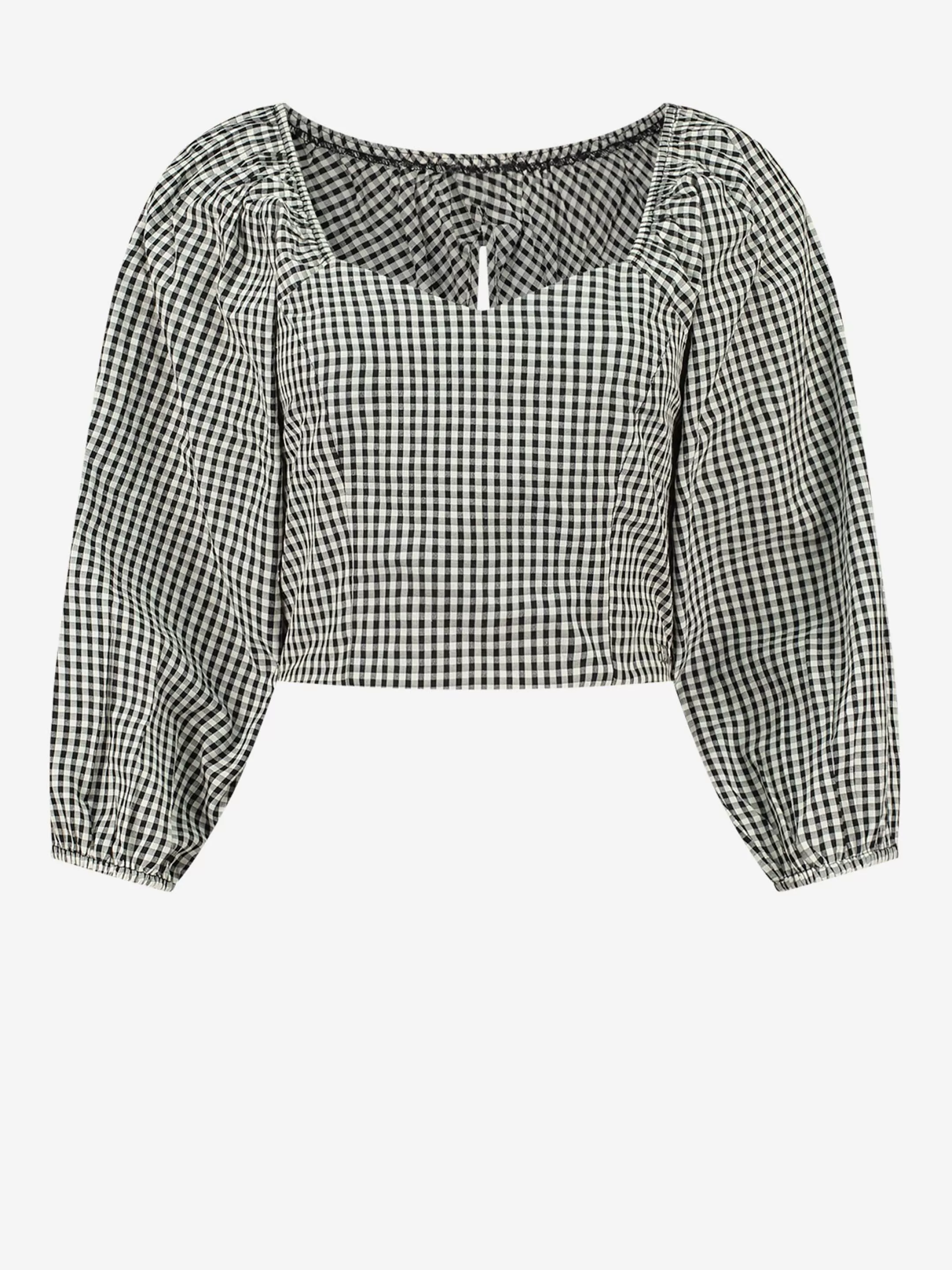 Store NIKKIE Checkered top Black/White