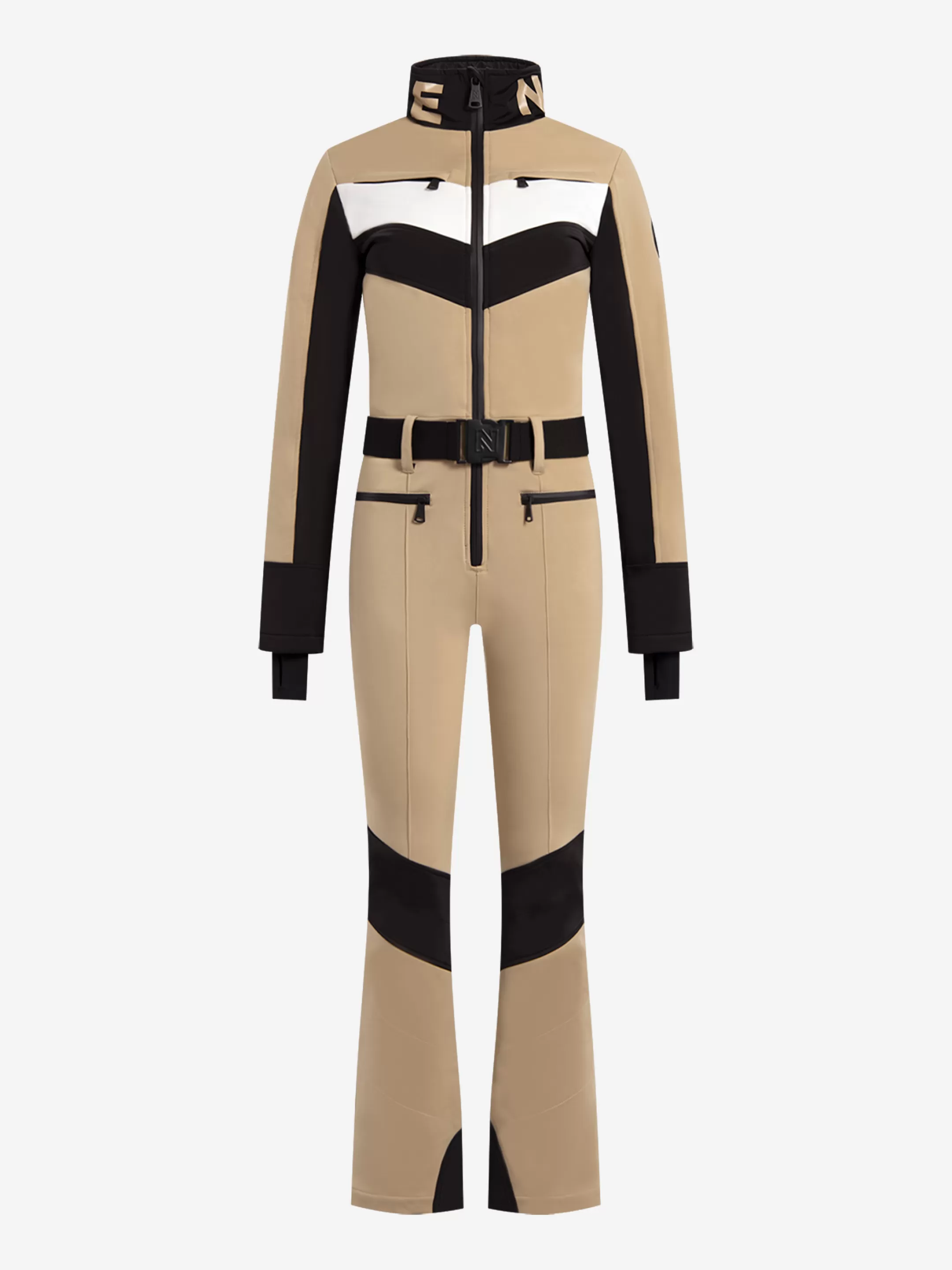 Store NIKKIE Colorblock Ski Jumpsuit Dark Hummus