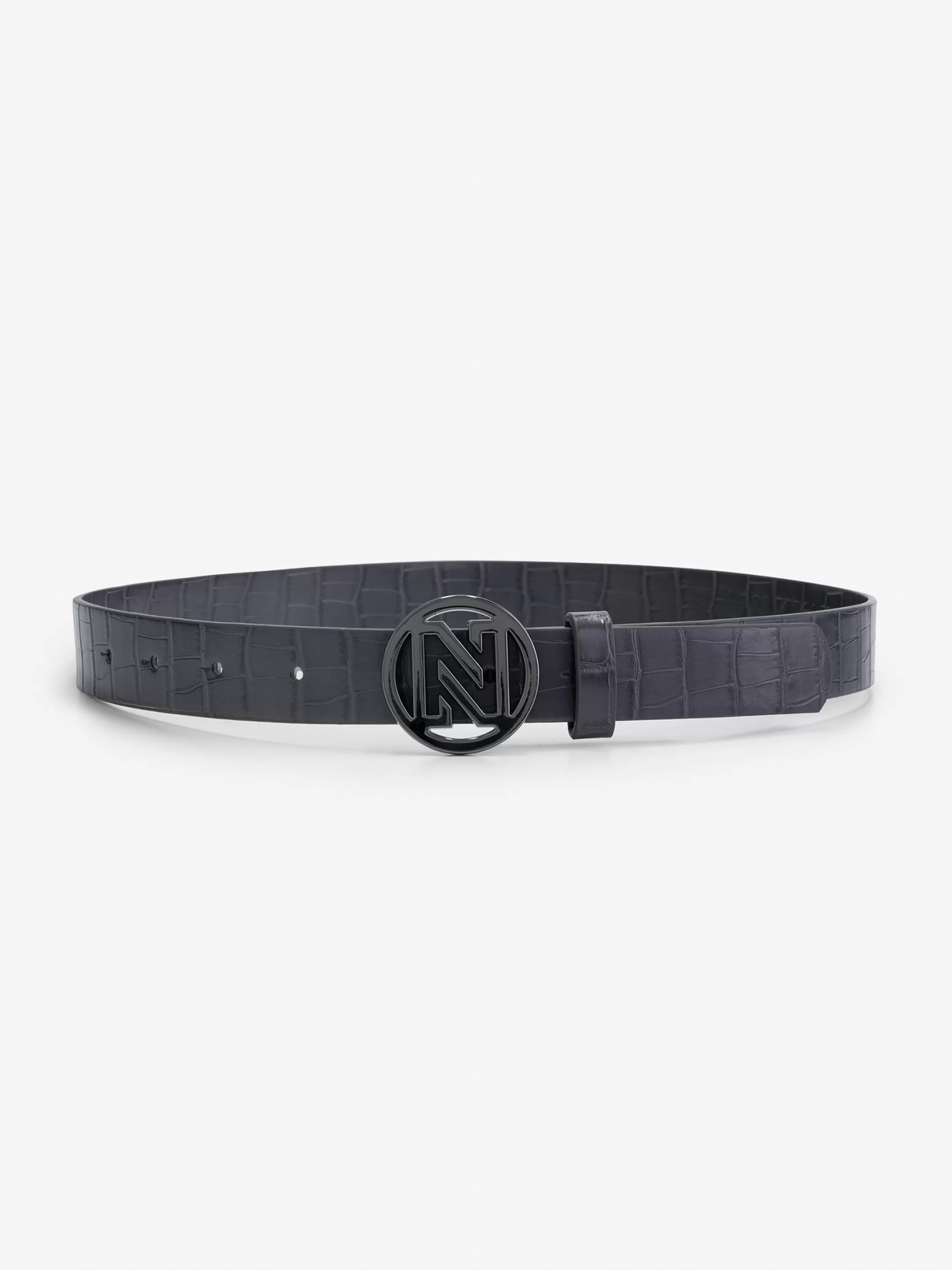 Sale NIKKIE croco Waist belt Graphite/Gun Metal