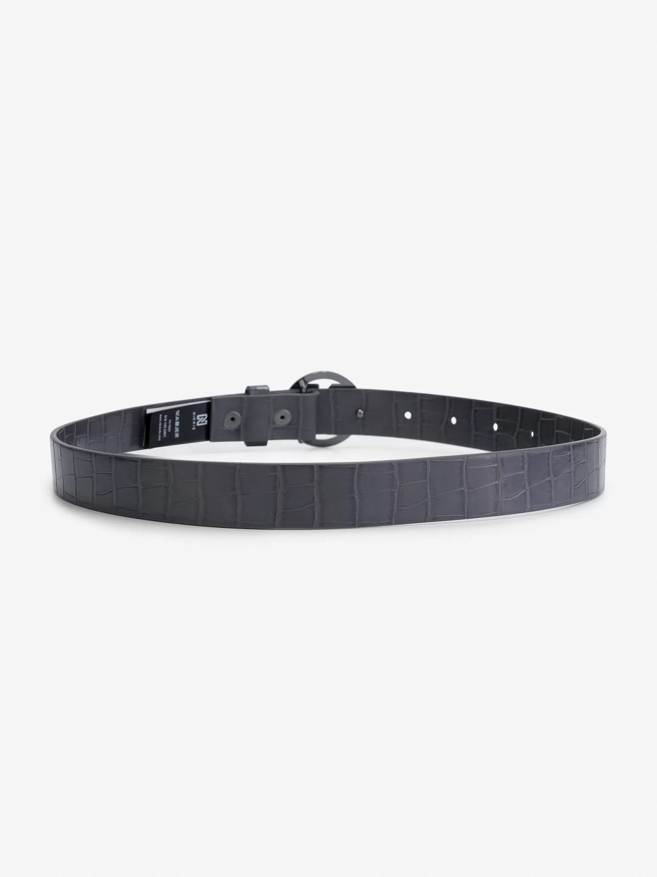 Sale NIKKIE croco Waist belt Graphite/Gun Metal