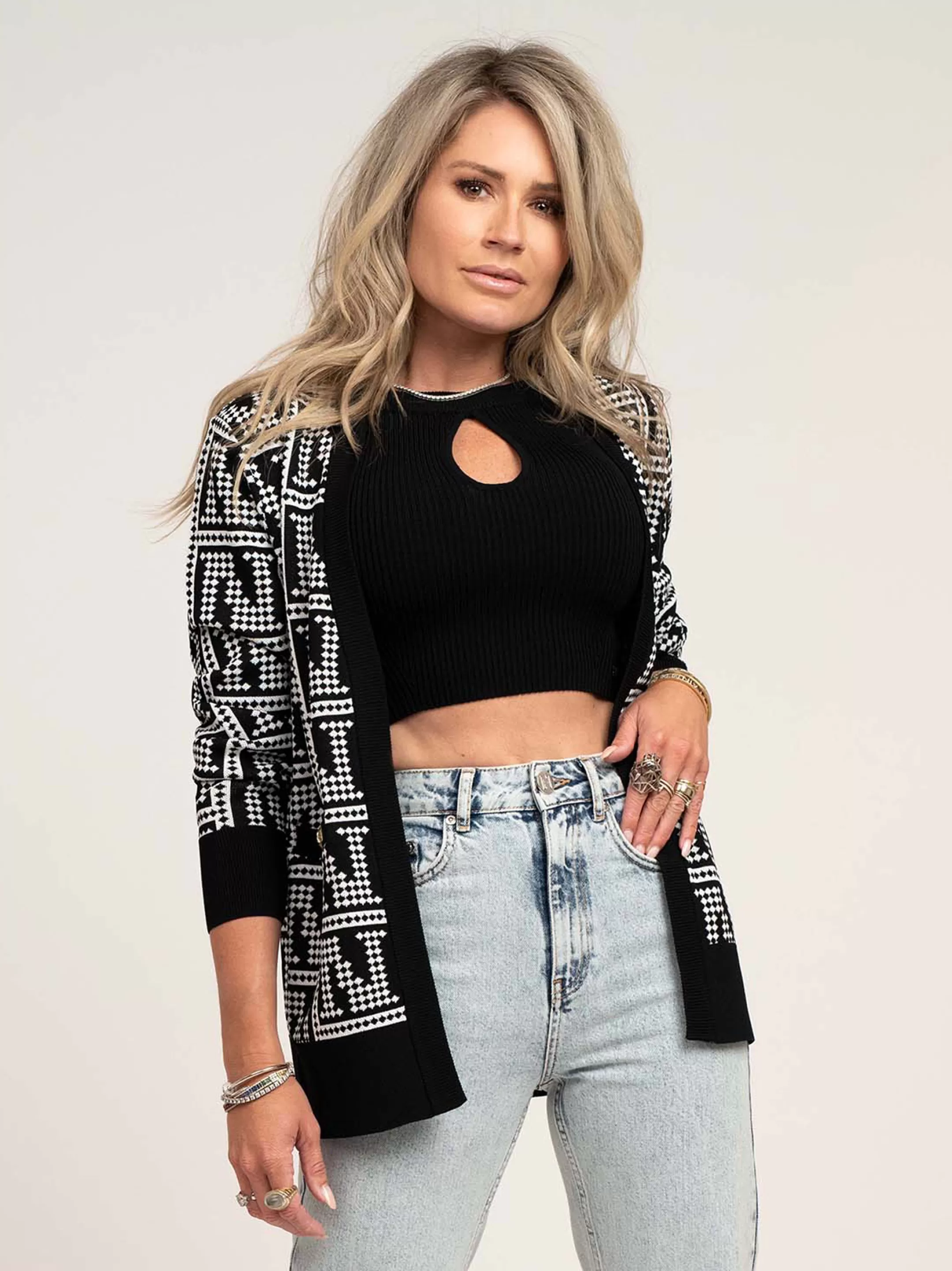 Online NIKKIE Crop top with cut out Black