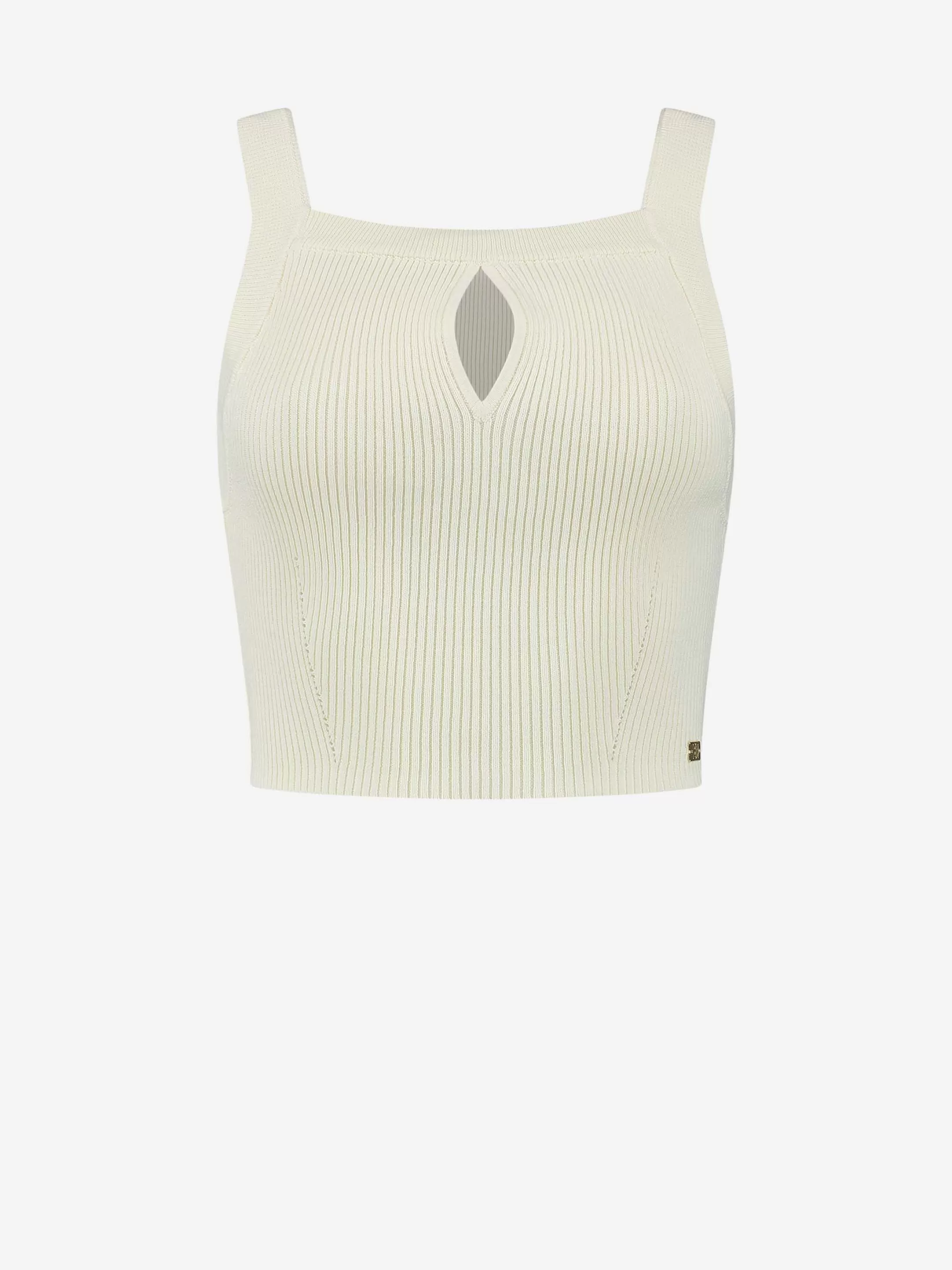 Best Sale NIKKIE Crop top with cut out Cream