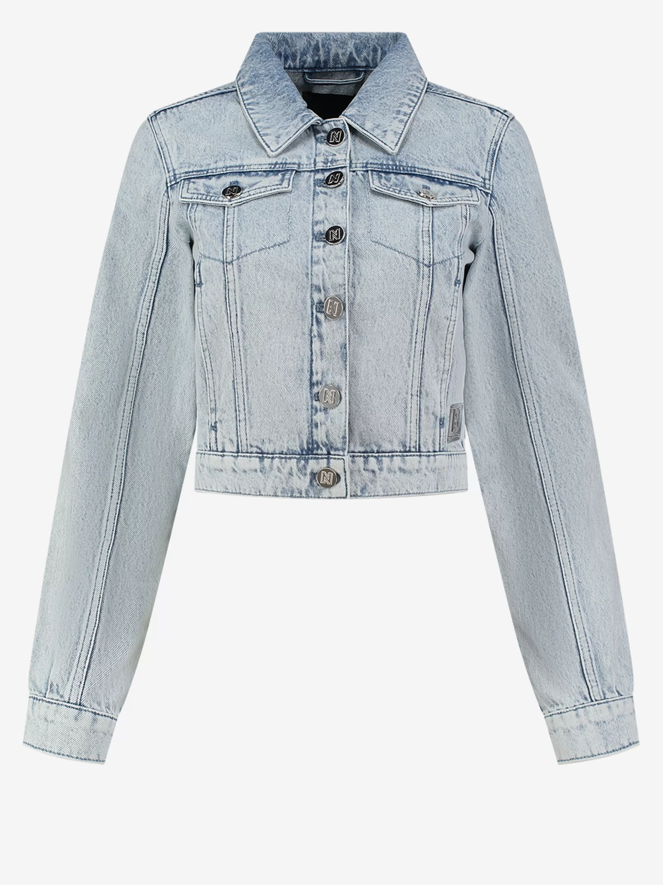 Cheap NIKKIE Denim jacket with line detail Light Blue