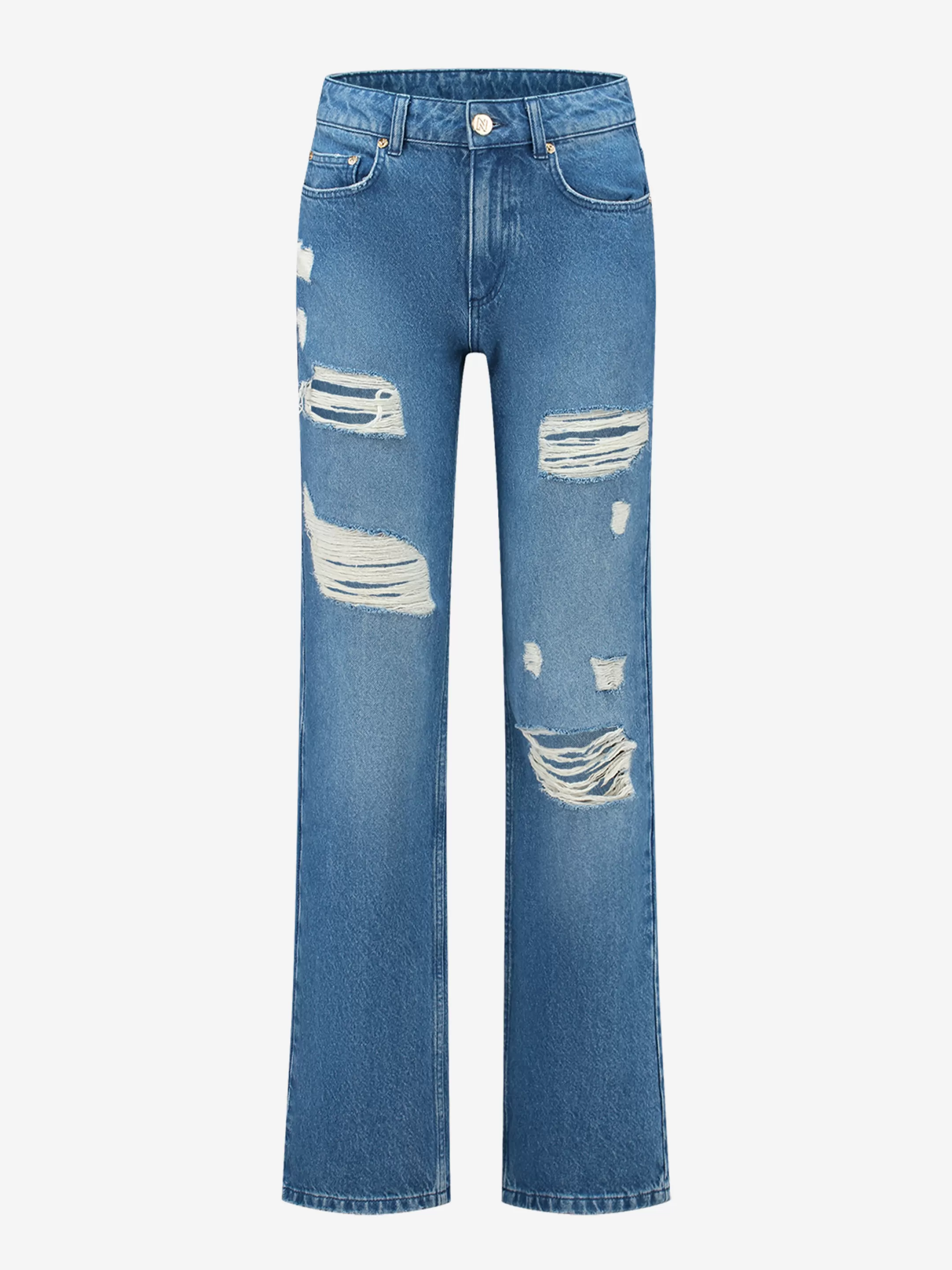 Store NIKKIE Denim jeans with detail Mid Blue