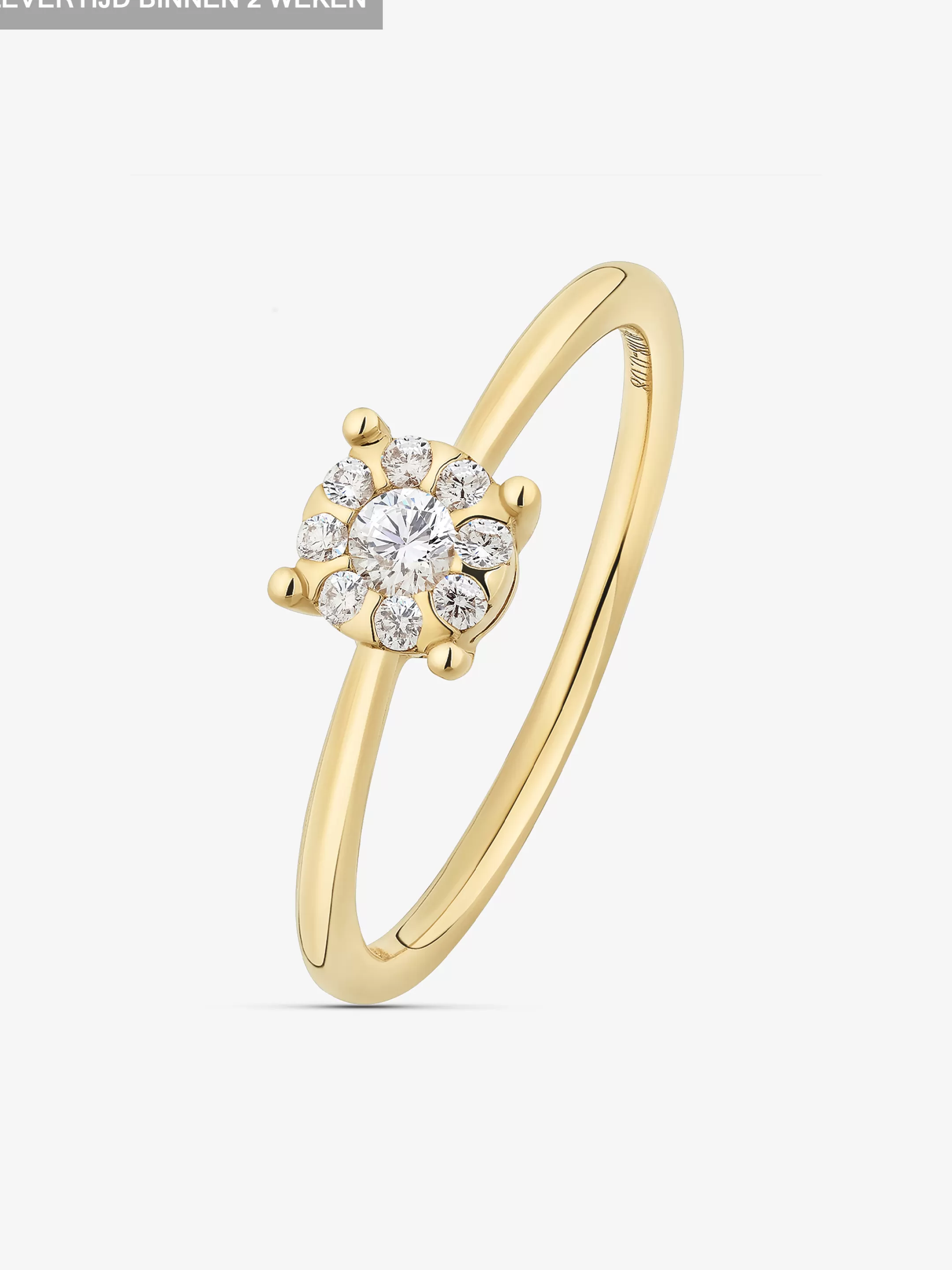 Store NIKKIE DIAMOND RING 750 - Yellow Gold 18K