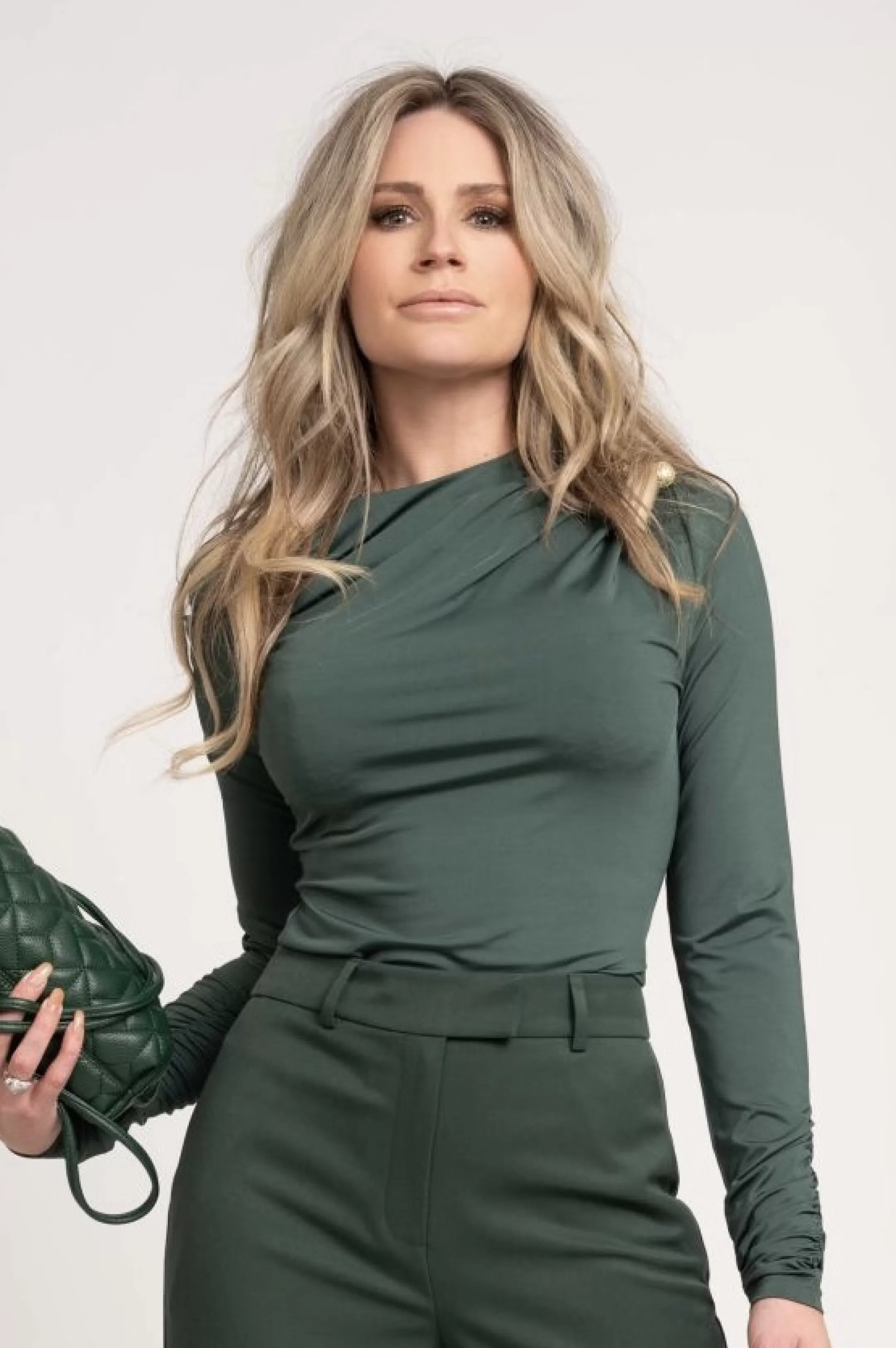 Store NIKKIE Draped shoulder top Garden Green