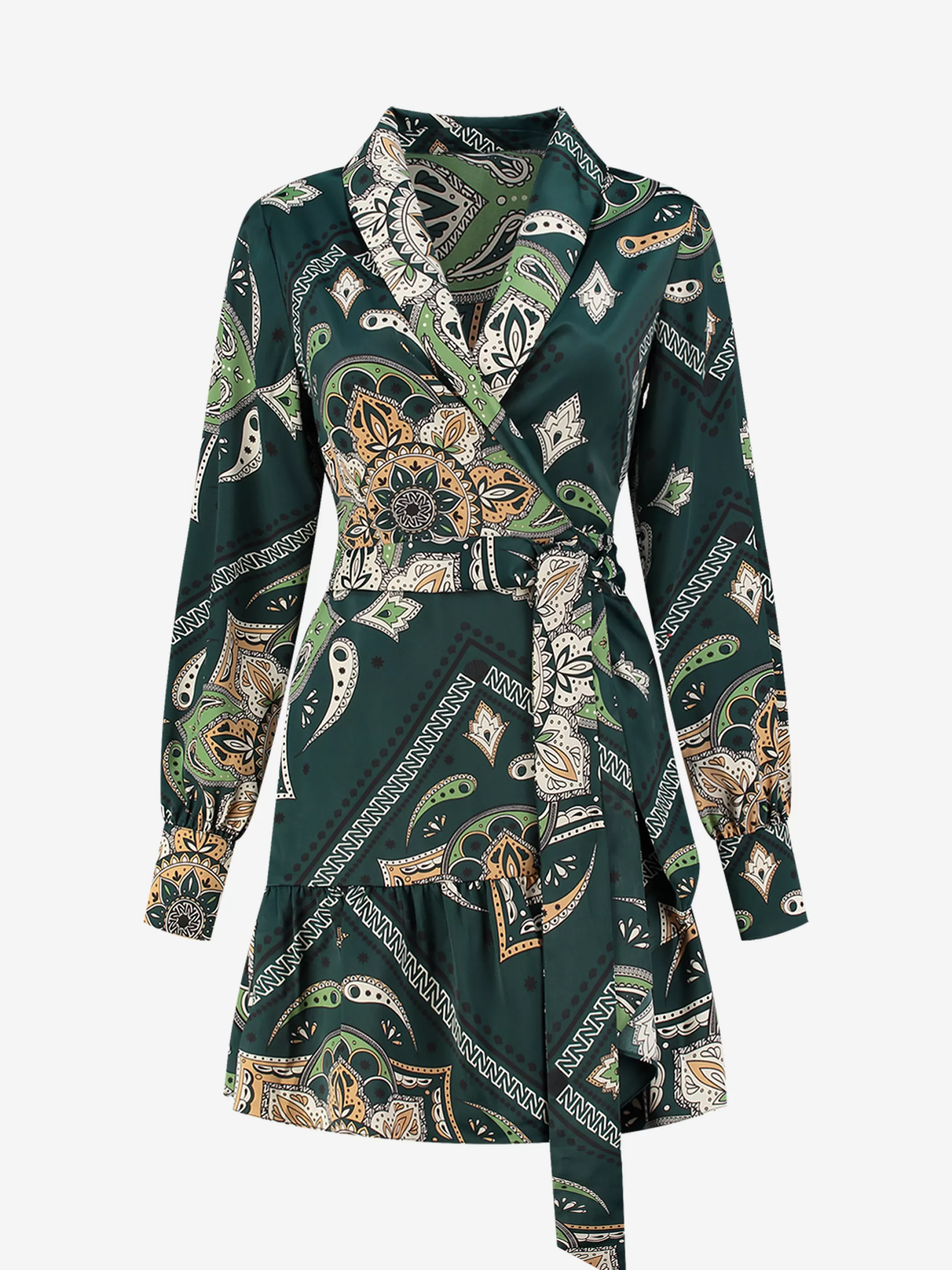 Shop NIKKIE Dress with print Pine Green