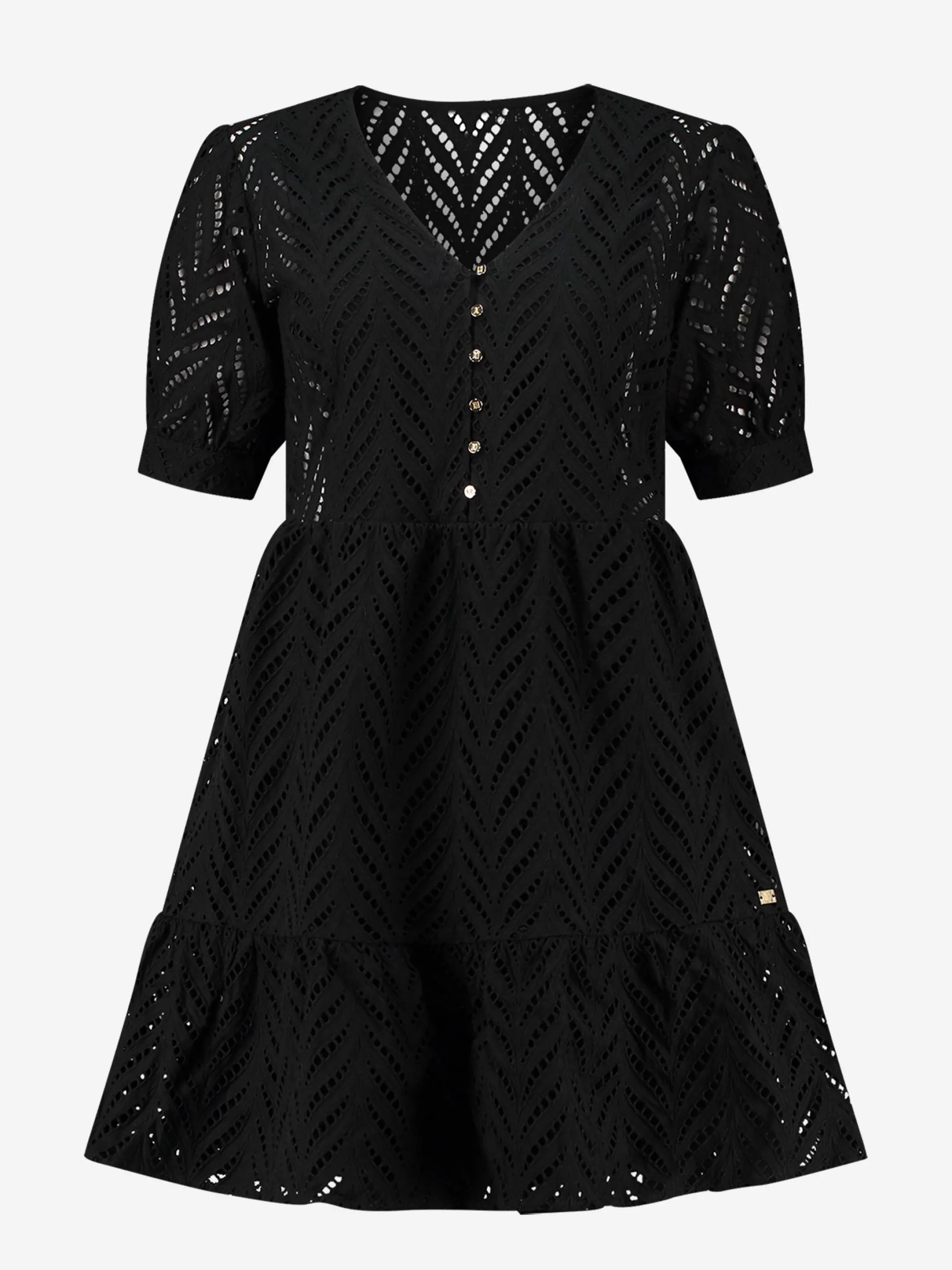 Store NIKKIE Embroidery pattern dress Black