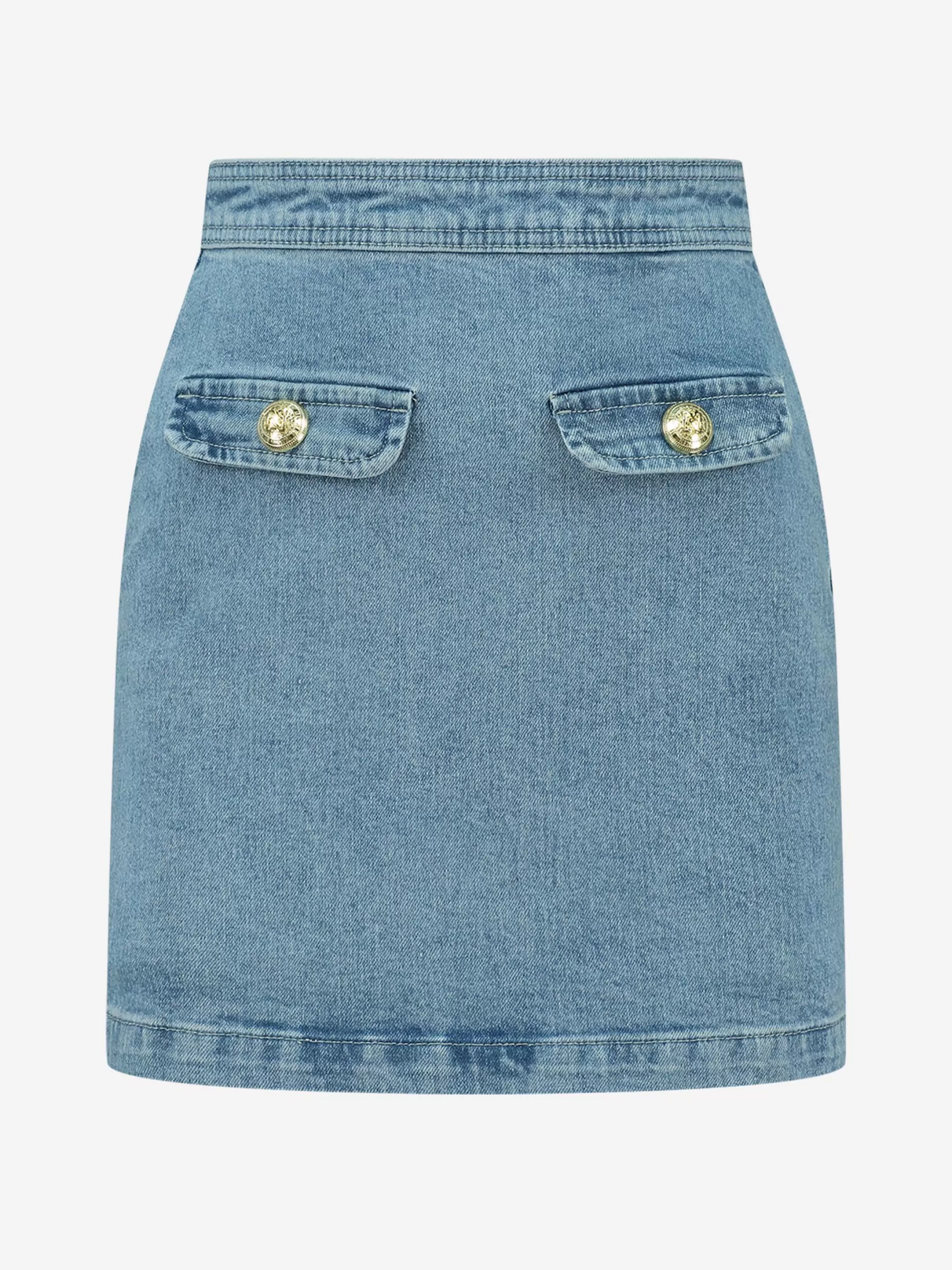 Store NIKKIE Fitted denim skirt Blue denim