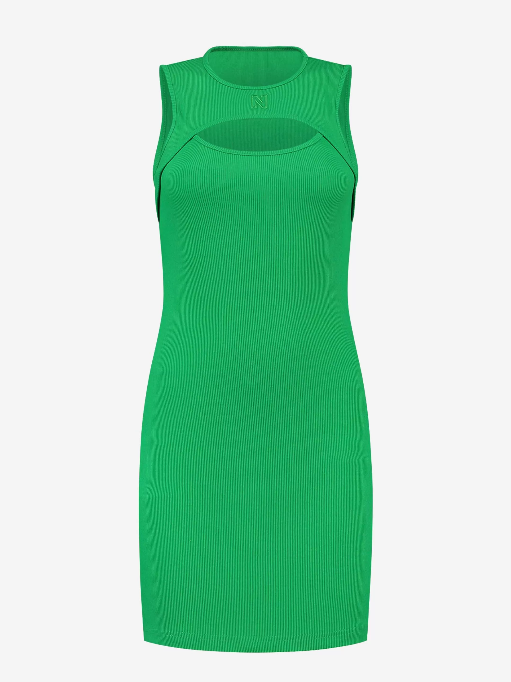 Store NIKKIE Fitted dress with cut out Fern Green