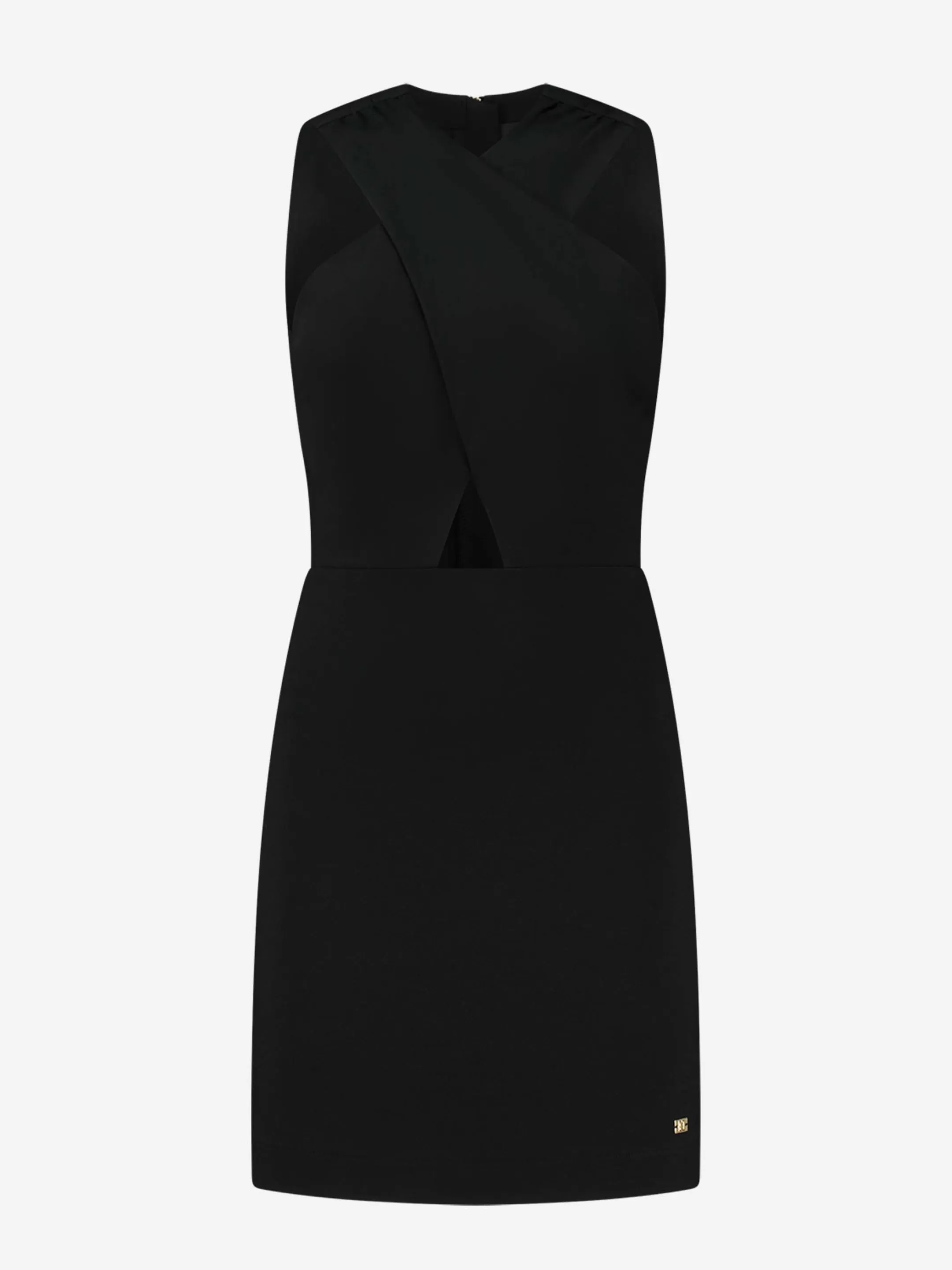 Best Sale NIKKIE Fitted halter dress Black