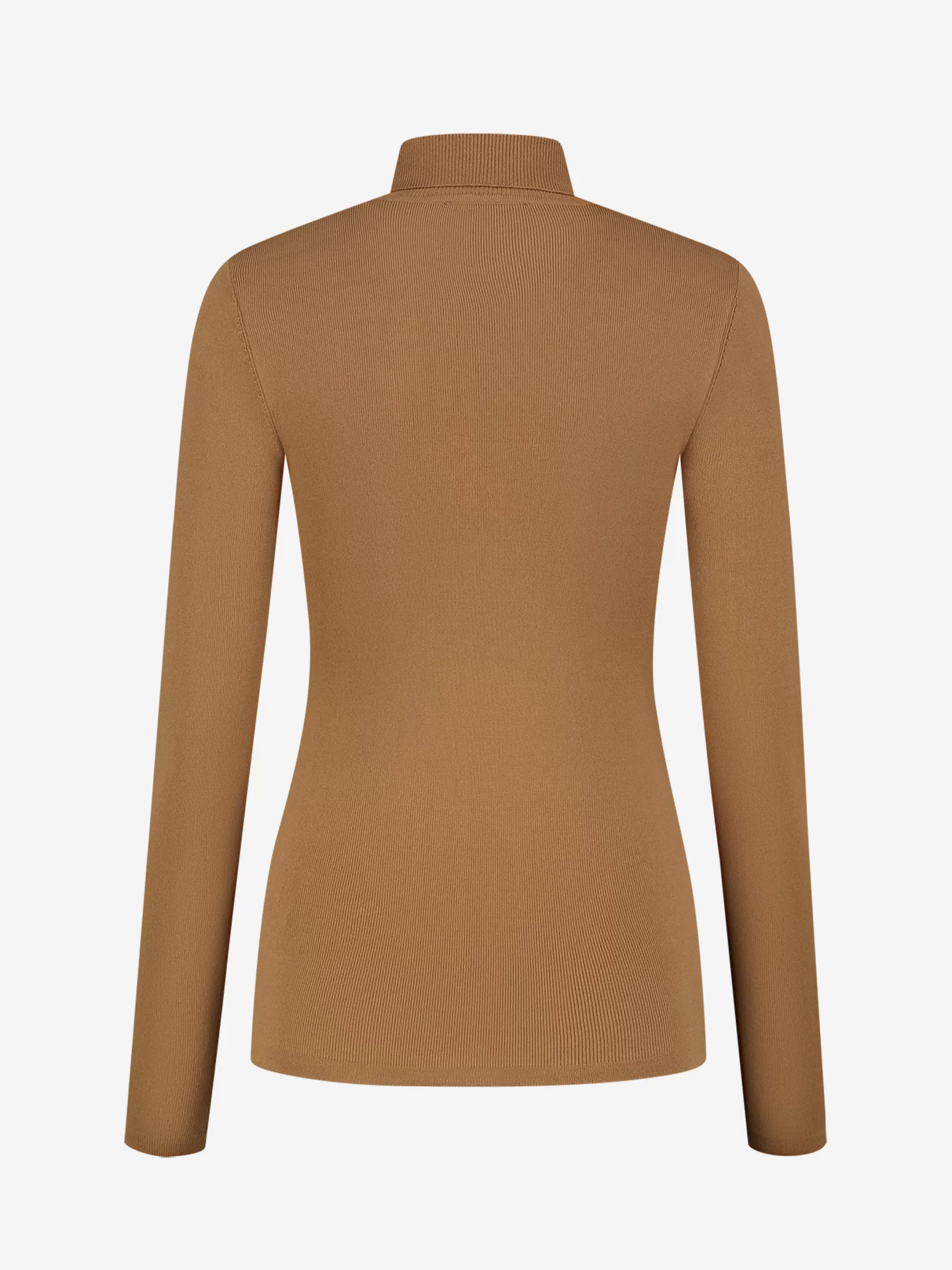Outlet NIKKIE Fitted longsleeve with turtle neck   Autumn Brown