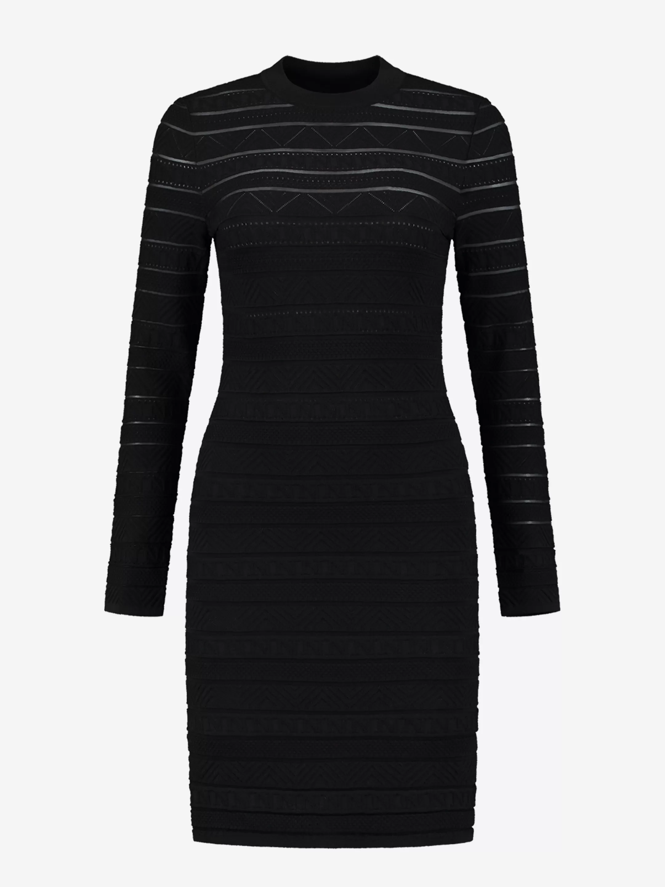 Best Sale NIKKIE Fitted semitransparent dress Black