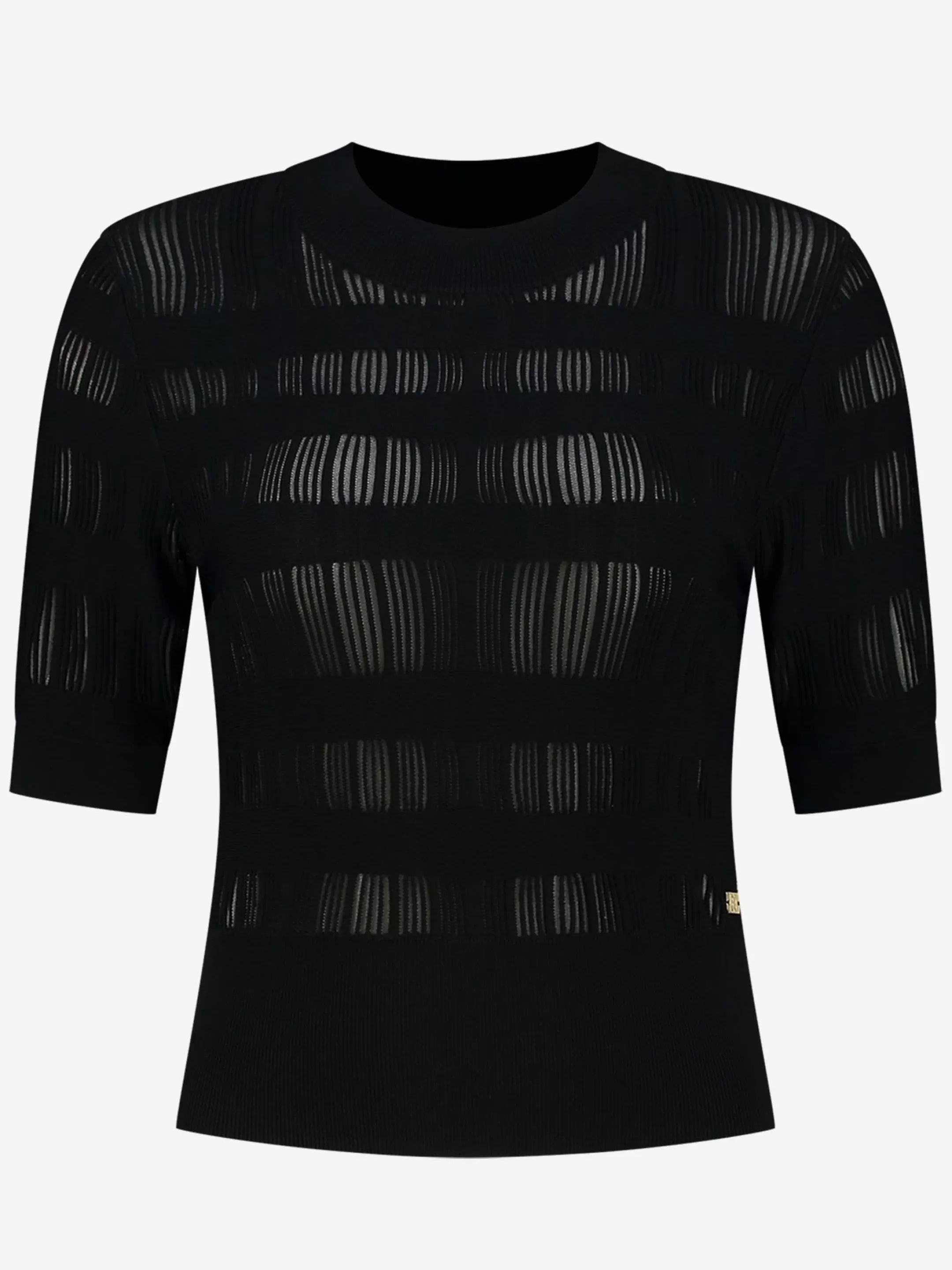 Store NIKKIE Fitted semitransparent top Black