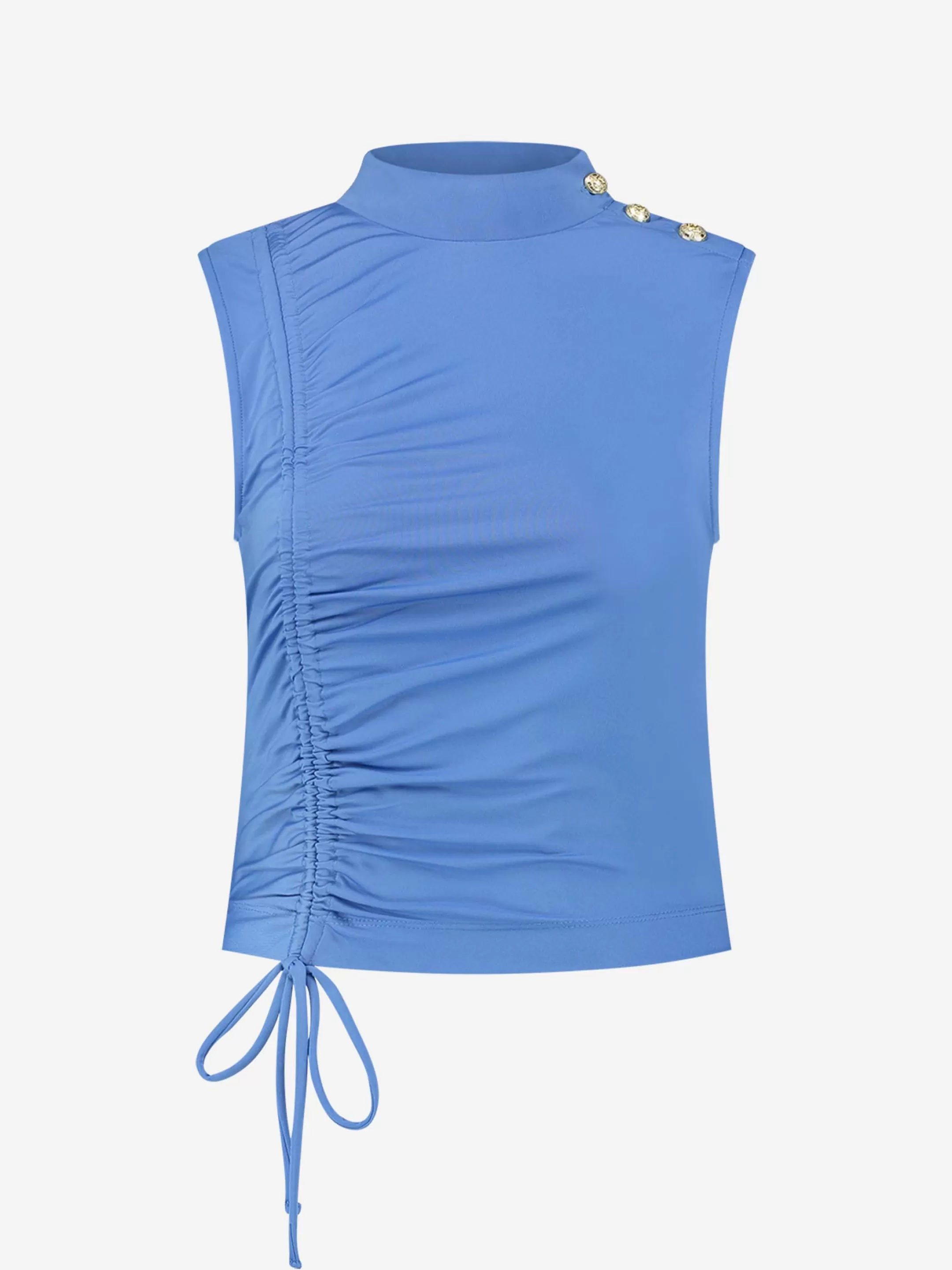 Best NIKKIE Fitted top with drawcord Blue Lagoon