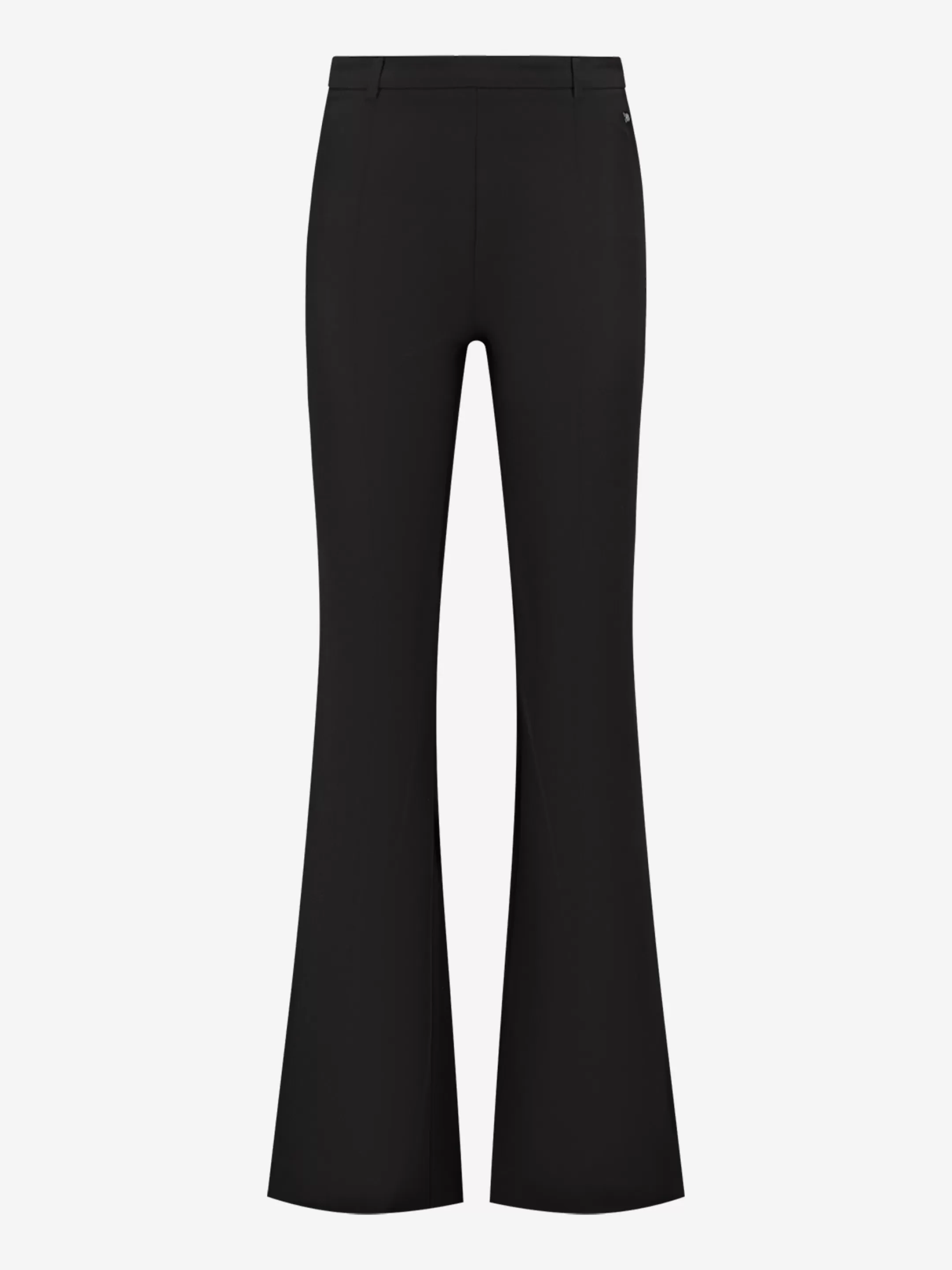 Sale NIKKIE Flare pants with high rise Black