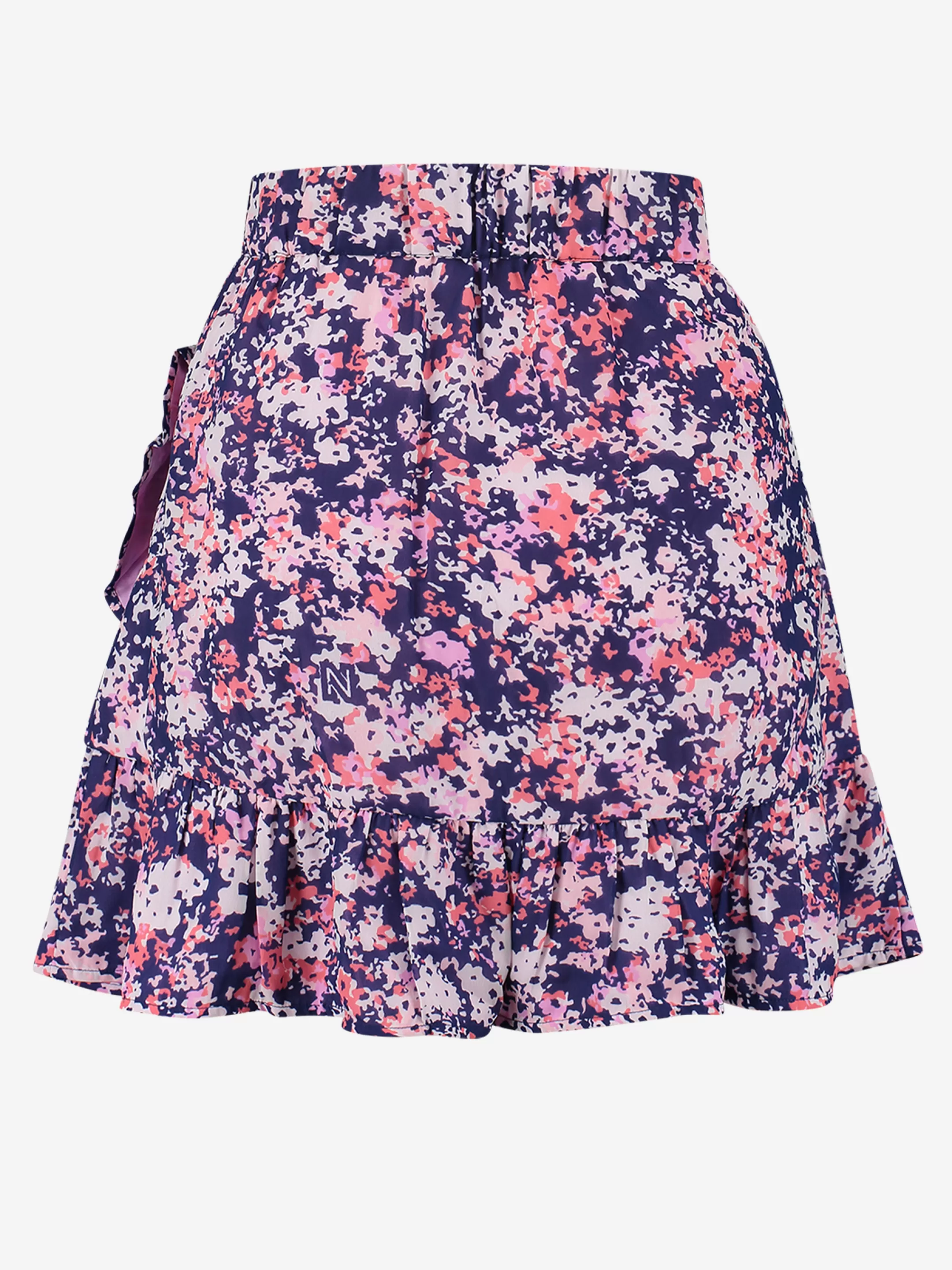 Cheap NIKKIE Flower print A-line skirt Navy/Candy Pink