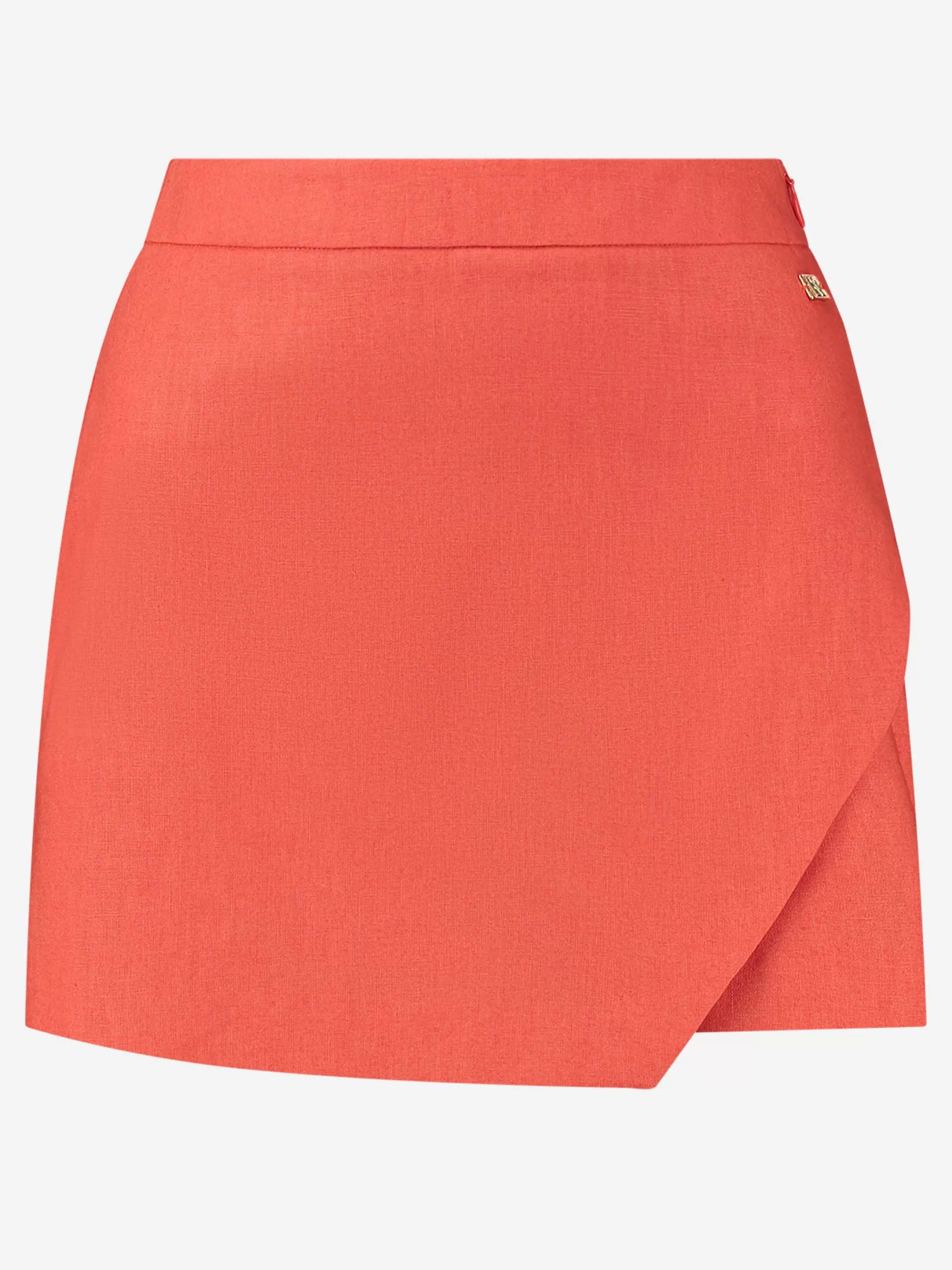 Cheap NIKKIE High rise skort of linen blend Paprika