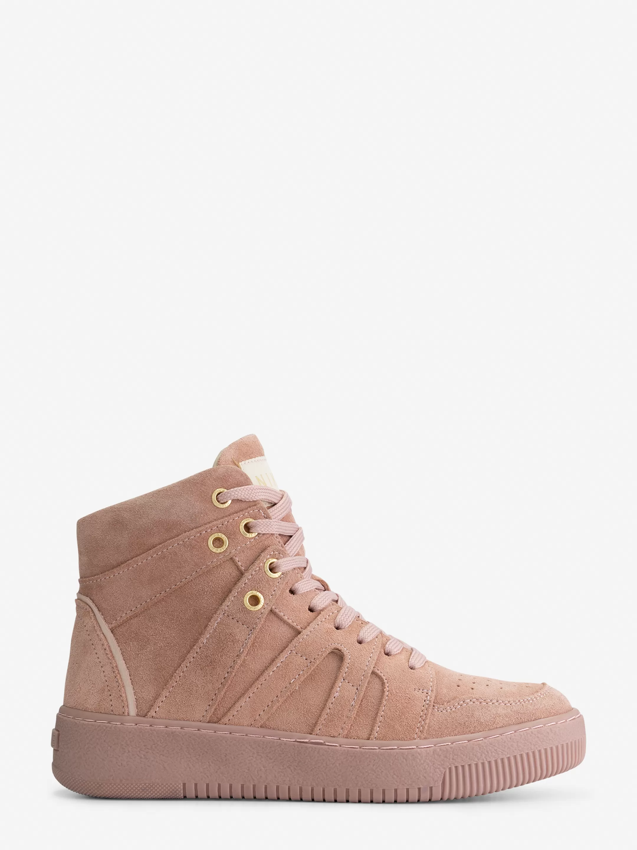 Sale NIKKIE High suede-look sneakers Desert Sand