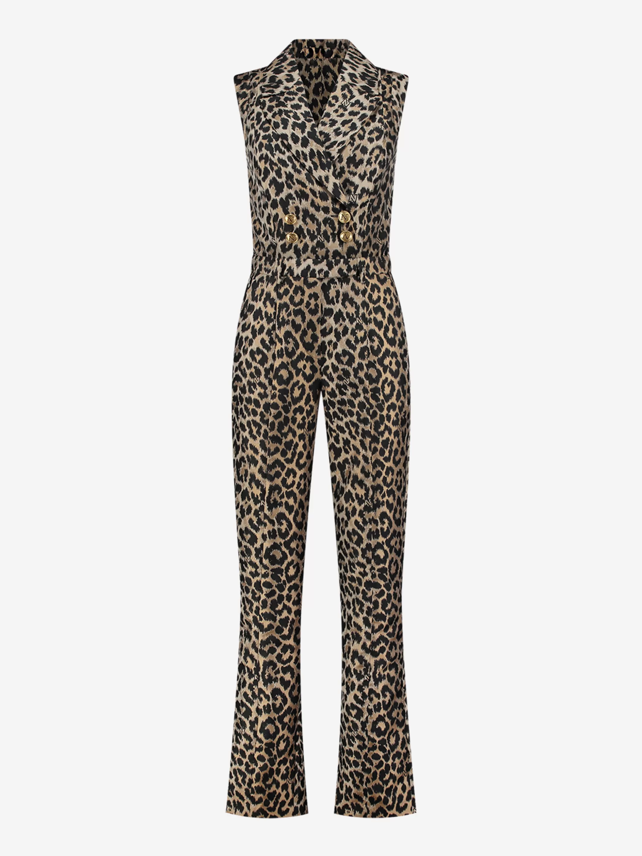 Best Sale NIKKIE Jumpsuit with animal print Cashew