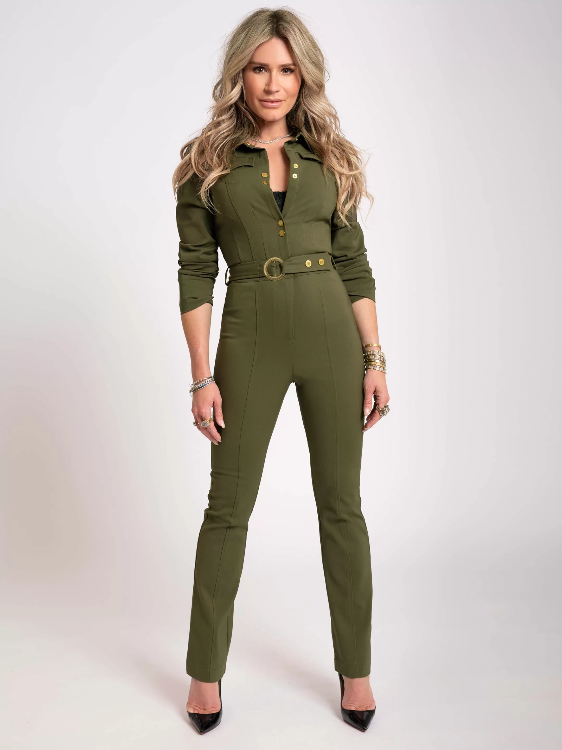 Online NIKKIE Jumpsuit with belt Combat Green