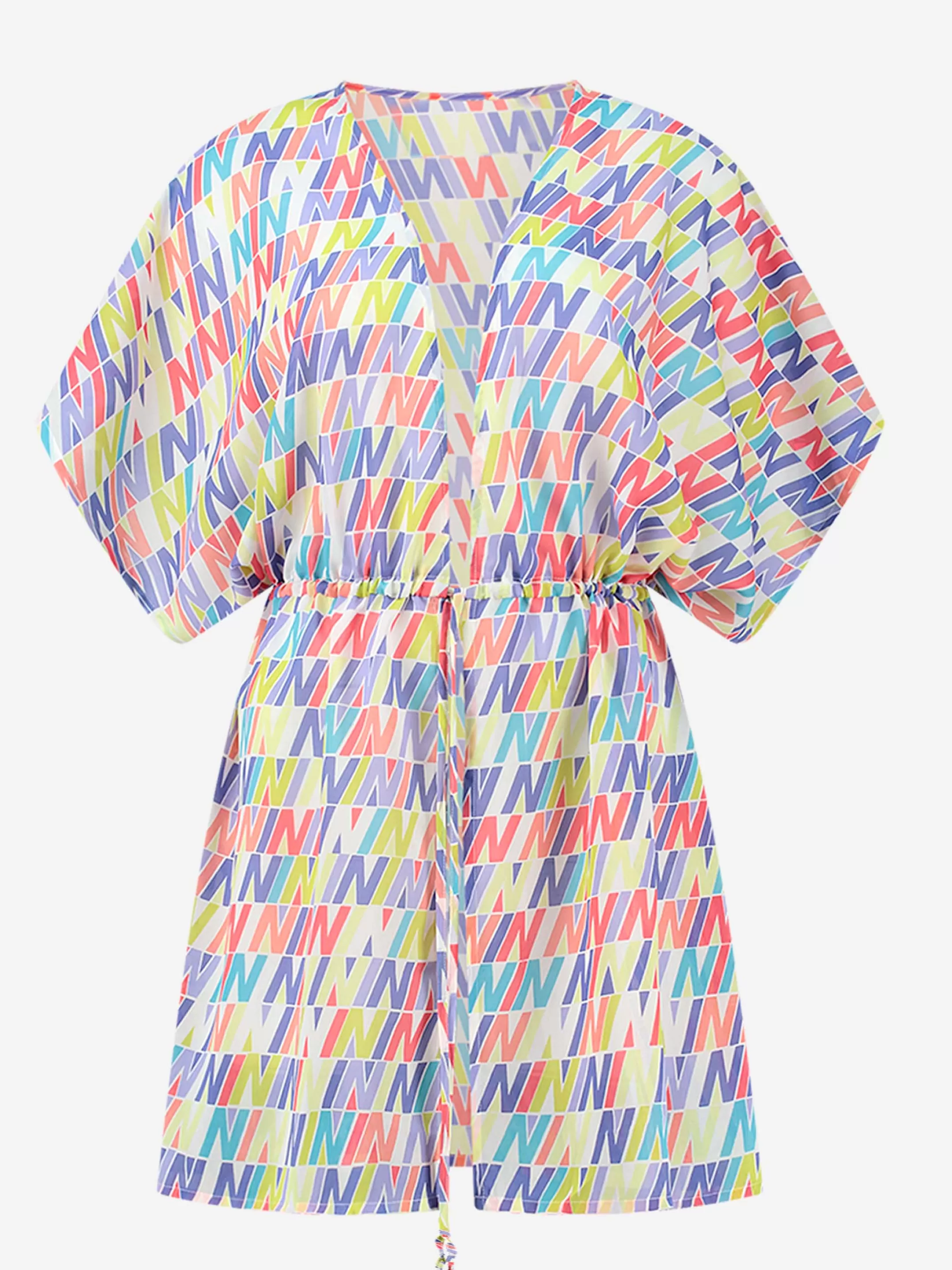 Store NIKKIE Kaftan with cord Blue Lagoon/Star White