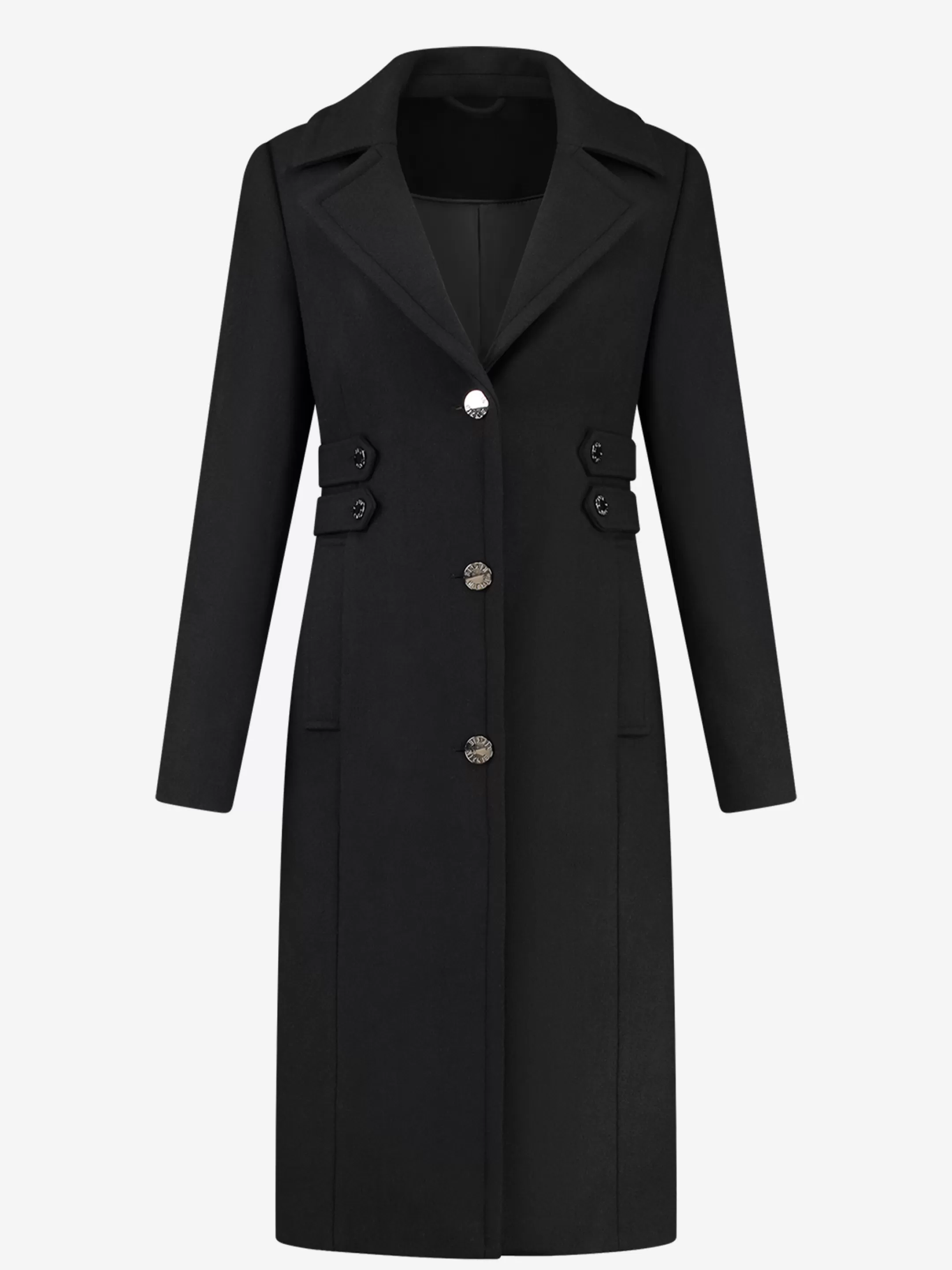 Sale NIKKIE Long coat with buttons Black