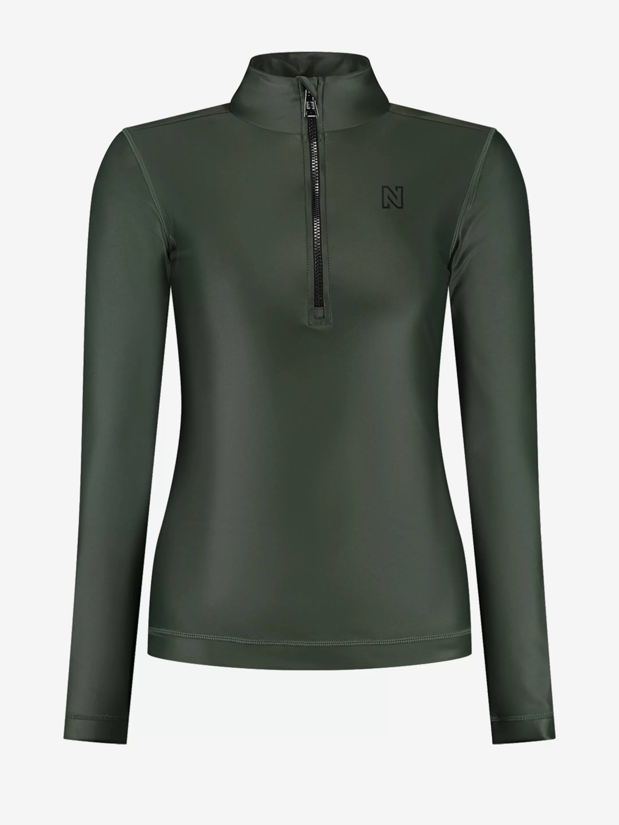 Clearance NIKKIE Long sleeve sport top Deep Green