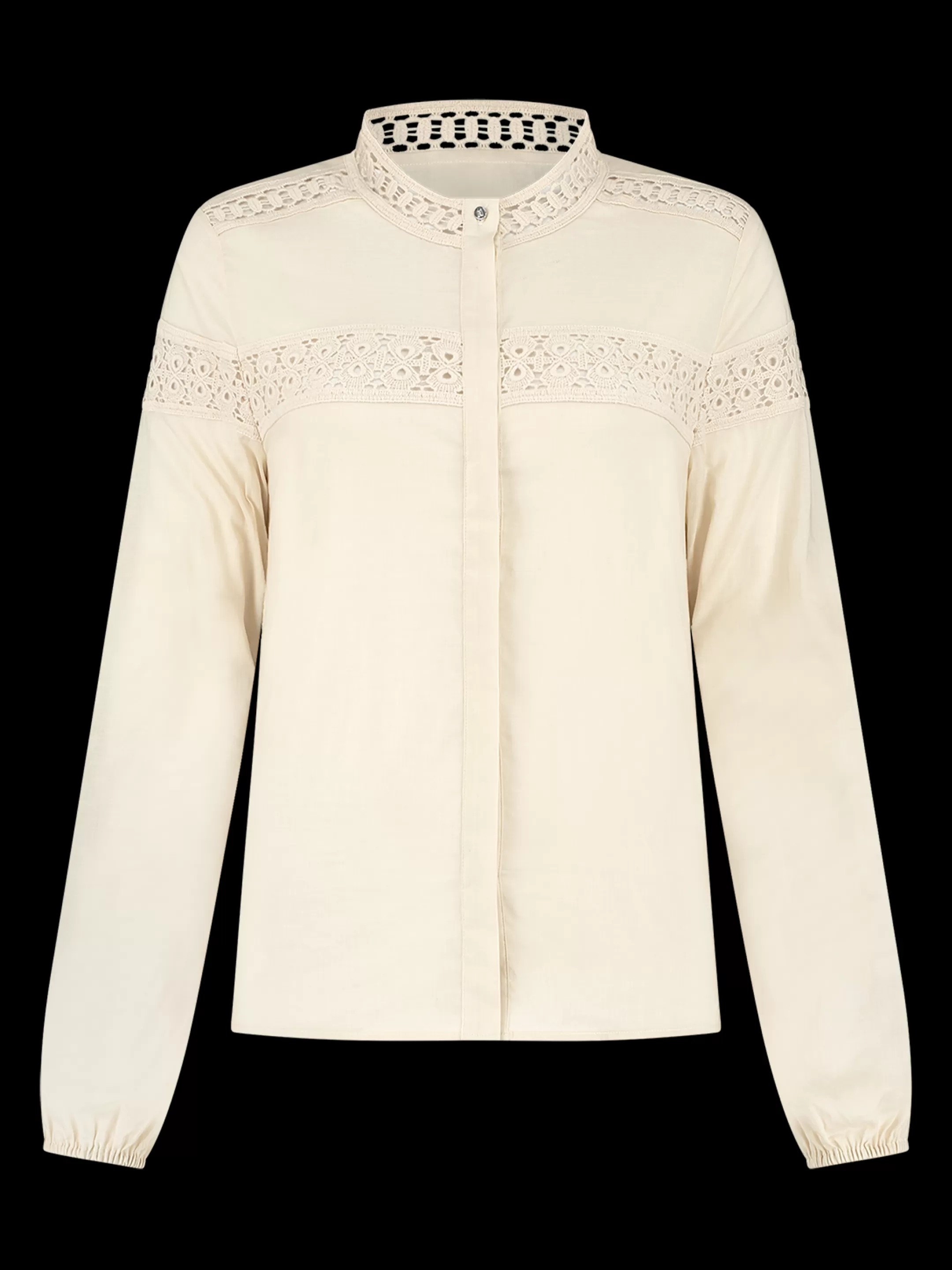 Sale NIKKIE LOOSE FIT BLOUSE WITH LACE Dusty White