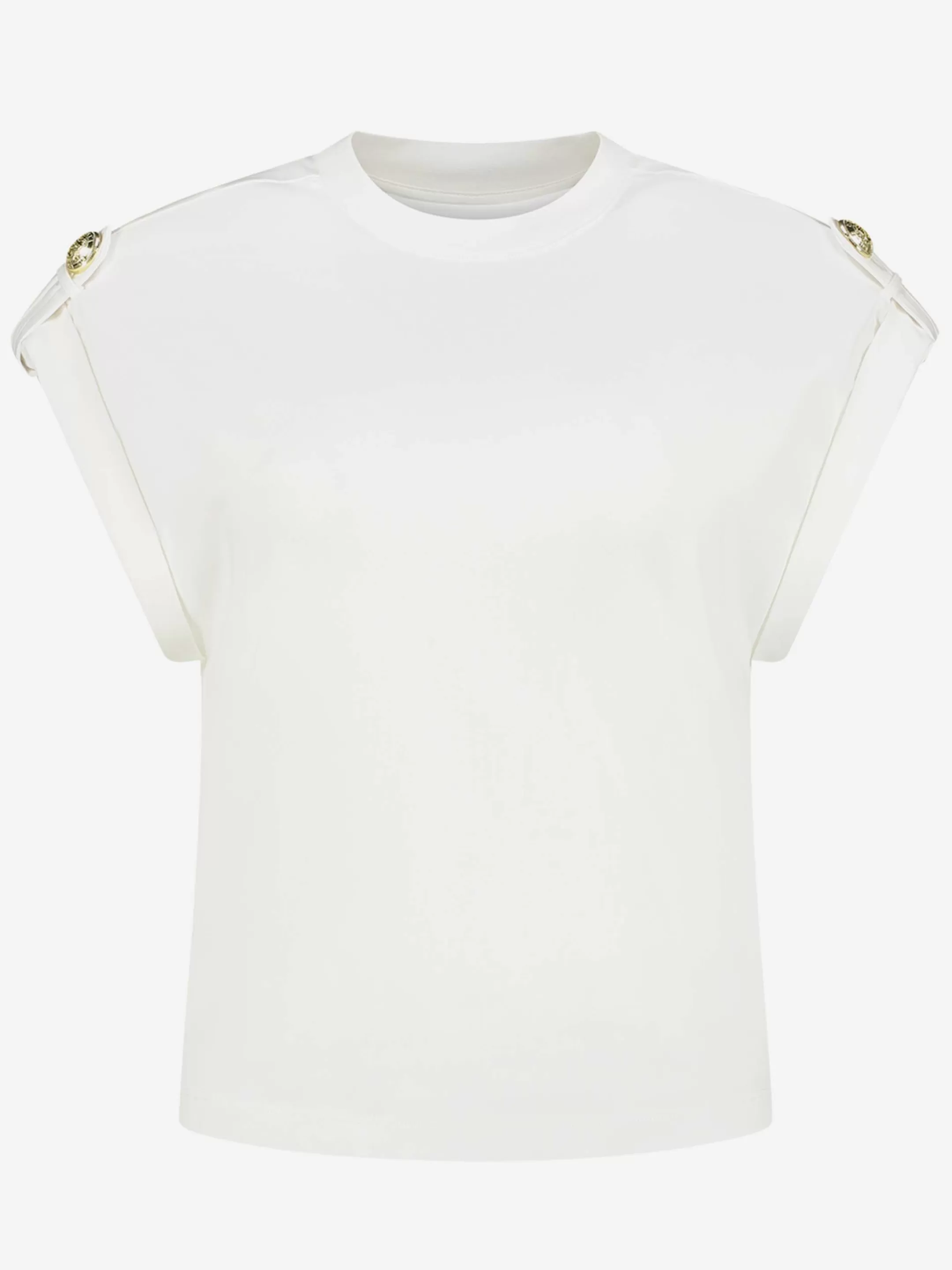 Cheap NIKKIE loose fit t-shirt with roll up sleeves Star White