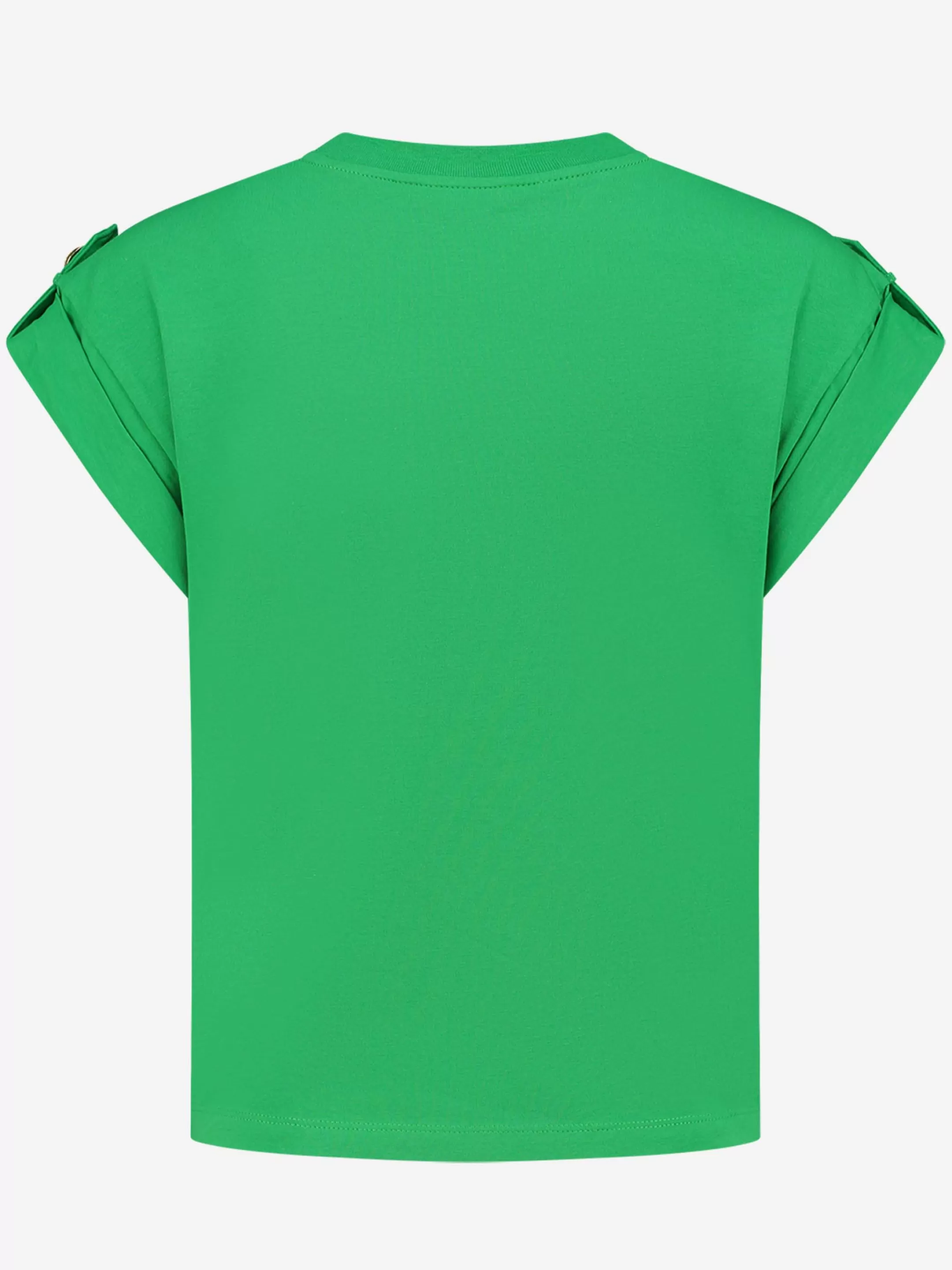 Fashion NIKKIE loose fit t-shirt with roll up sleeves Fern Green