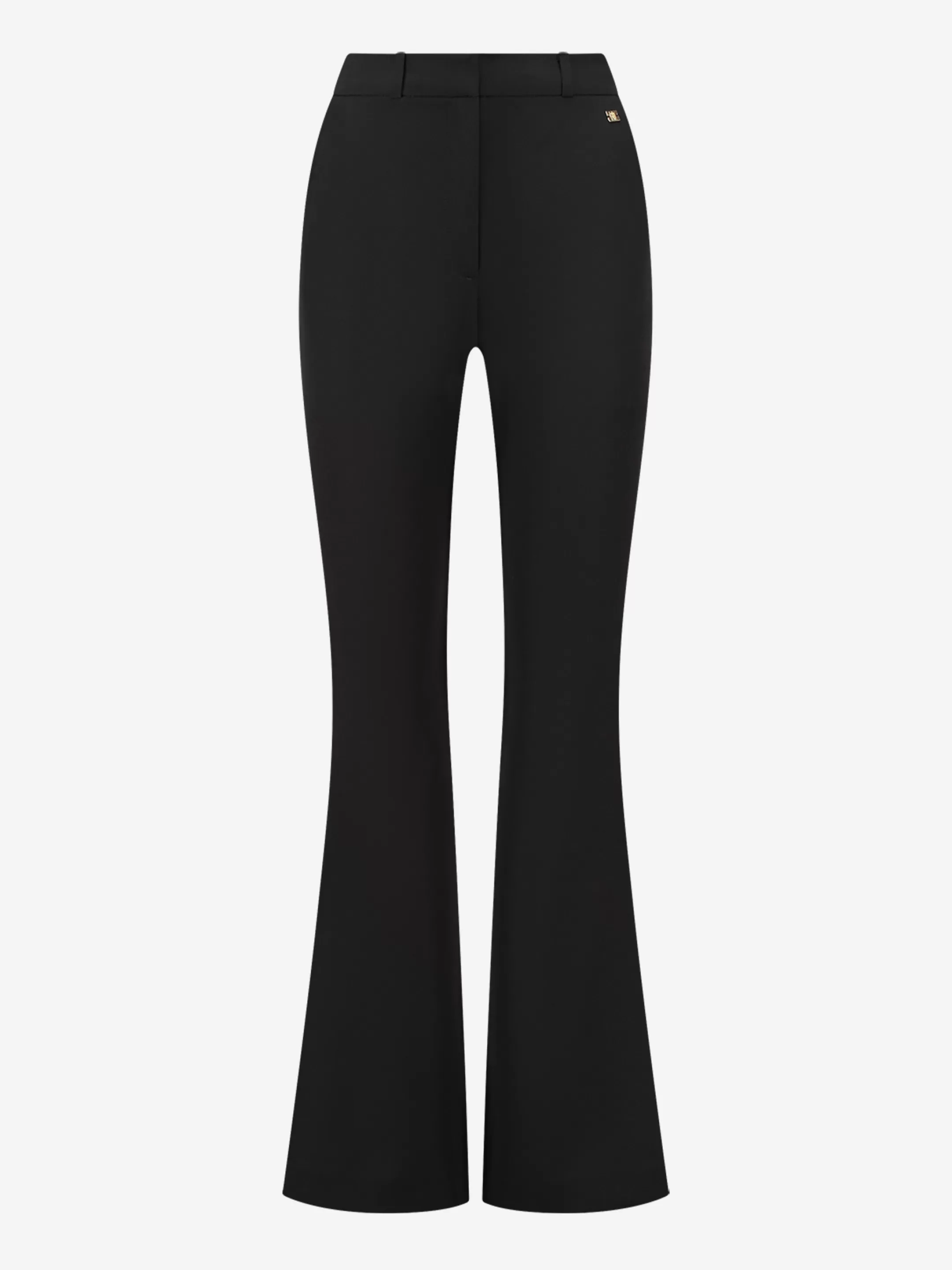 Best Sale NIKKIE Mid rise flared pants Black