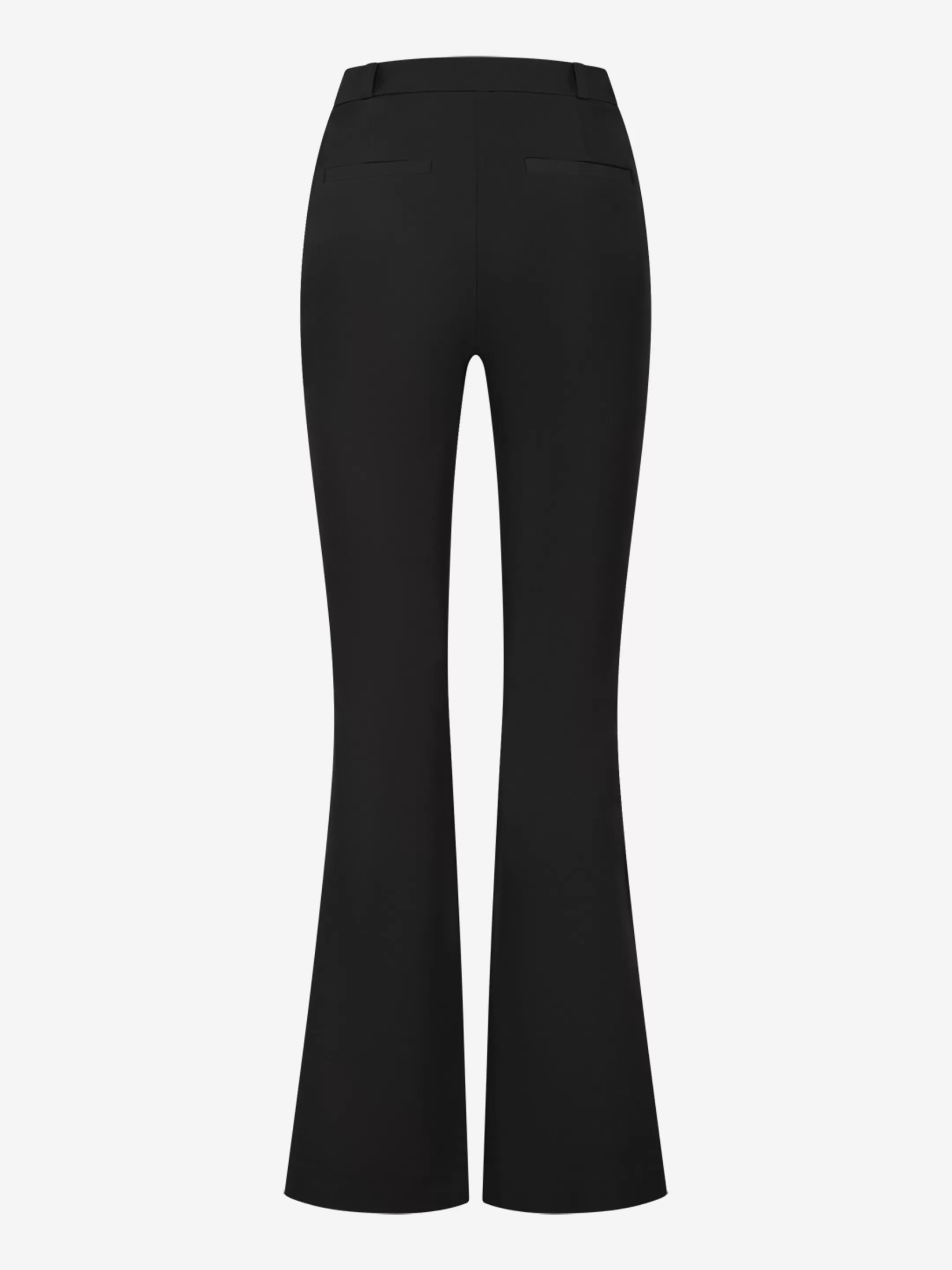 Best Sale NIKKIE Mid rise flared pants Black