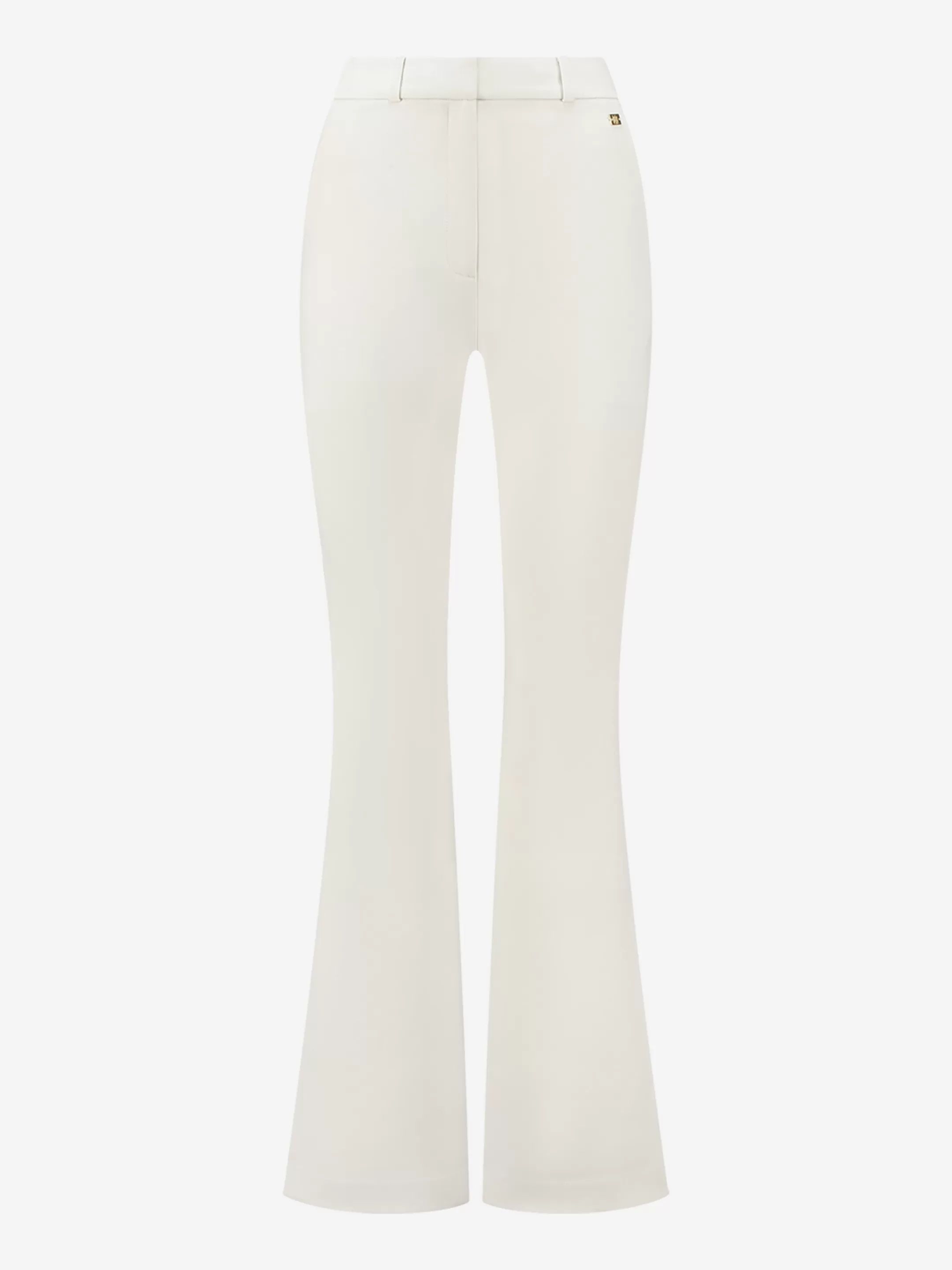 Best Sale NIKKIE Mid rise flared pants Cream