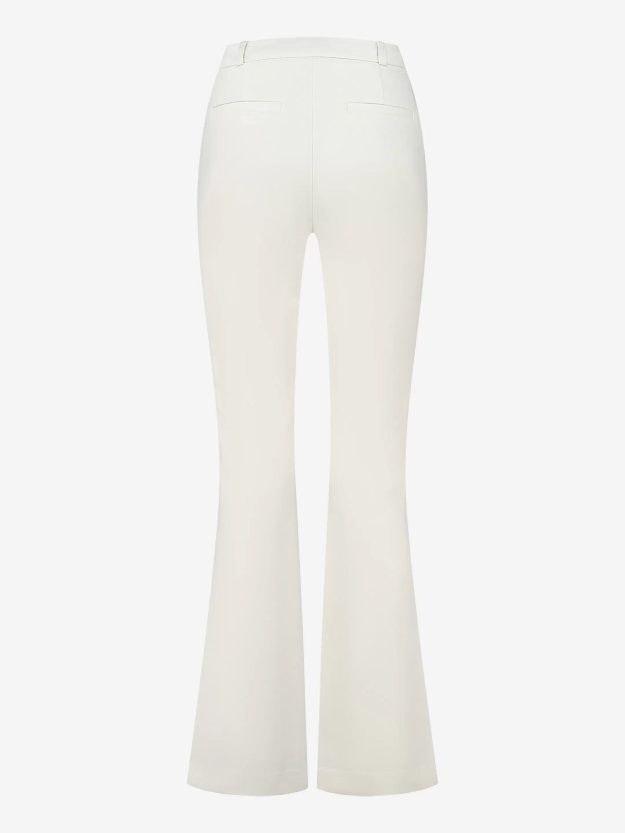 Best Sale NIKKIE Mid rise flared pants Cream