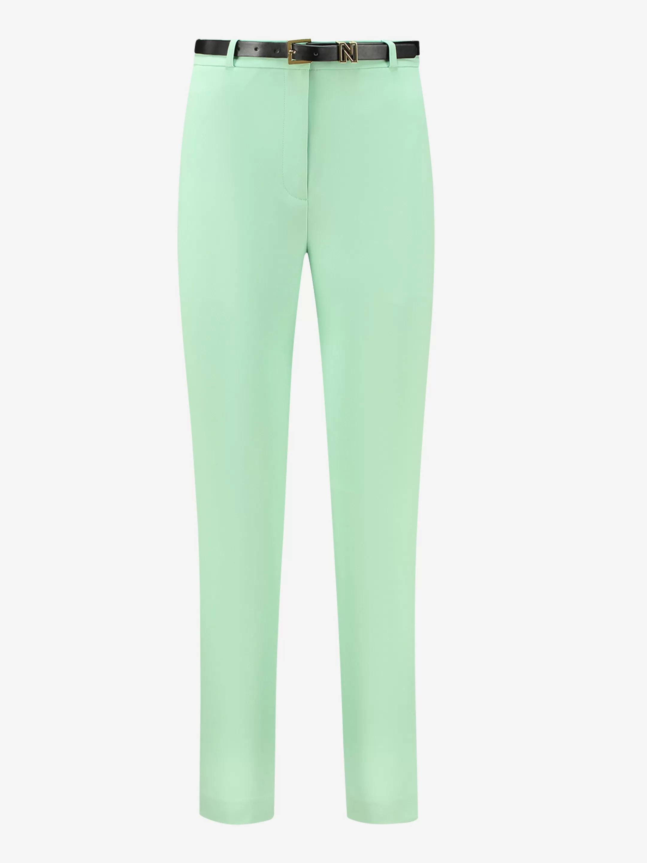 Clearance NIKKIE Mid rise pants with belt Mint