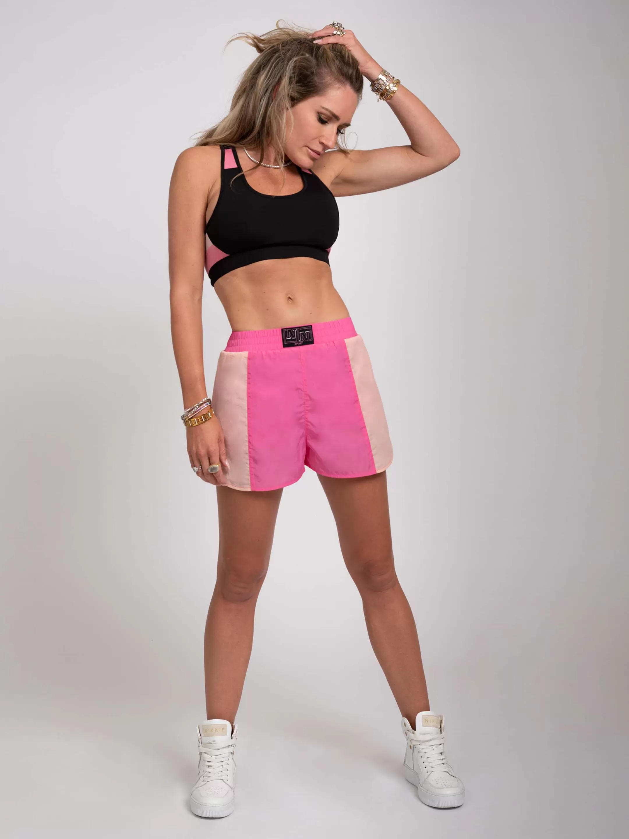 Online NIKKIE Mid Rise sport shorts Dark Pink