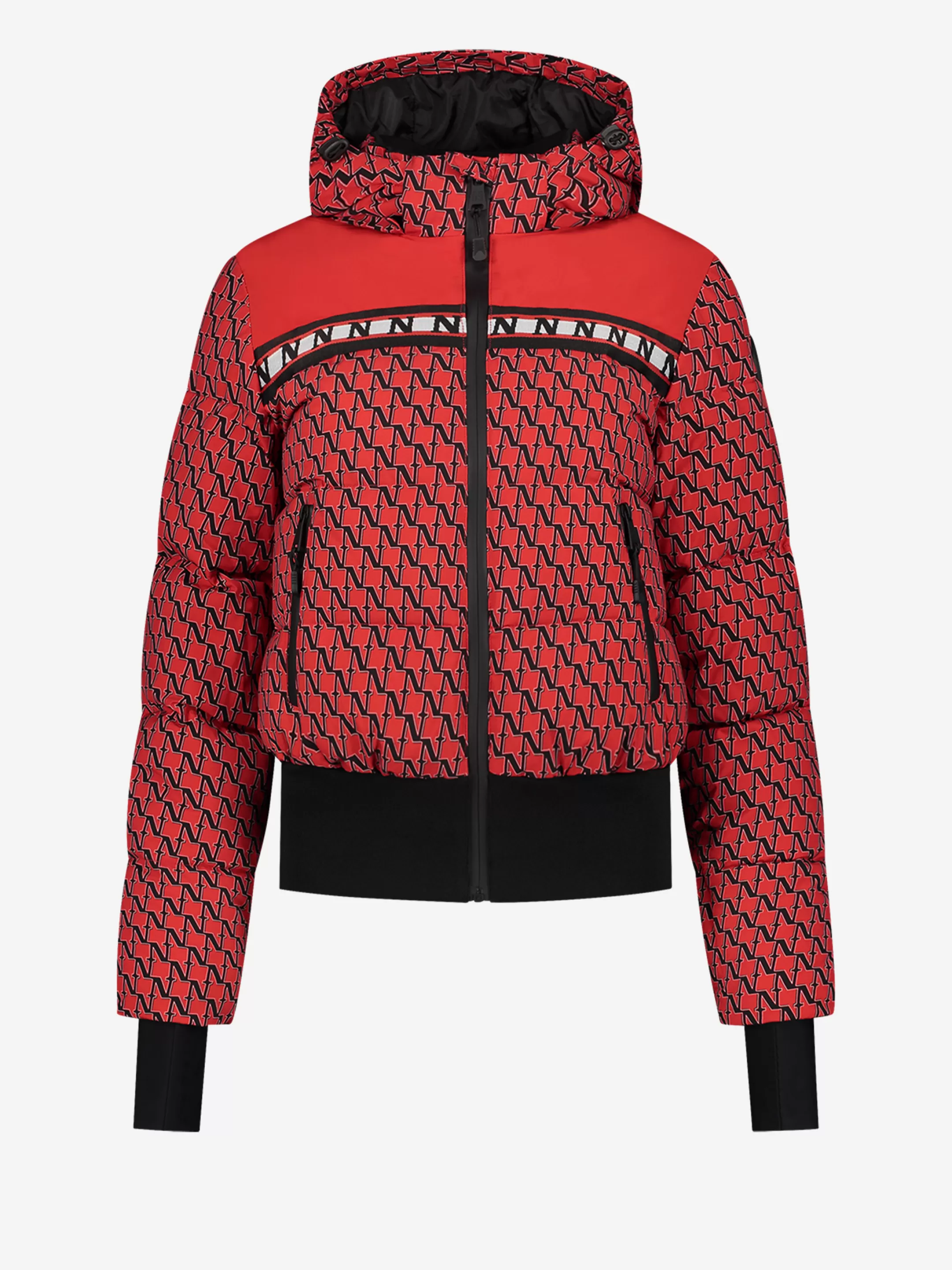 Fashion NIKKIE N logo monogram ski jacket   Kiss