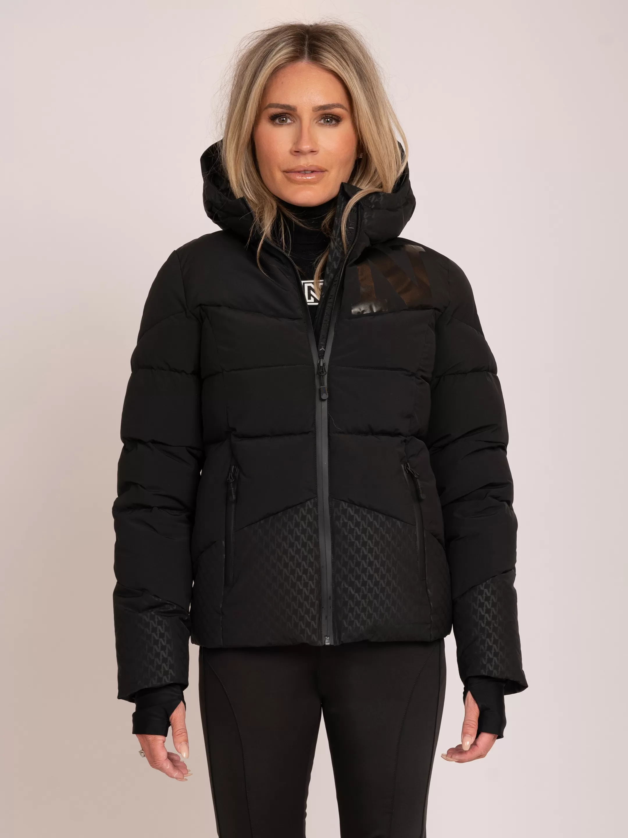 New NIKKIE N logo ski jacket Black