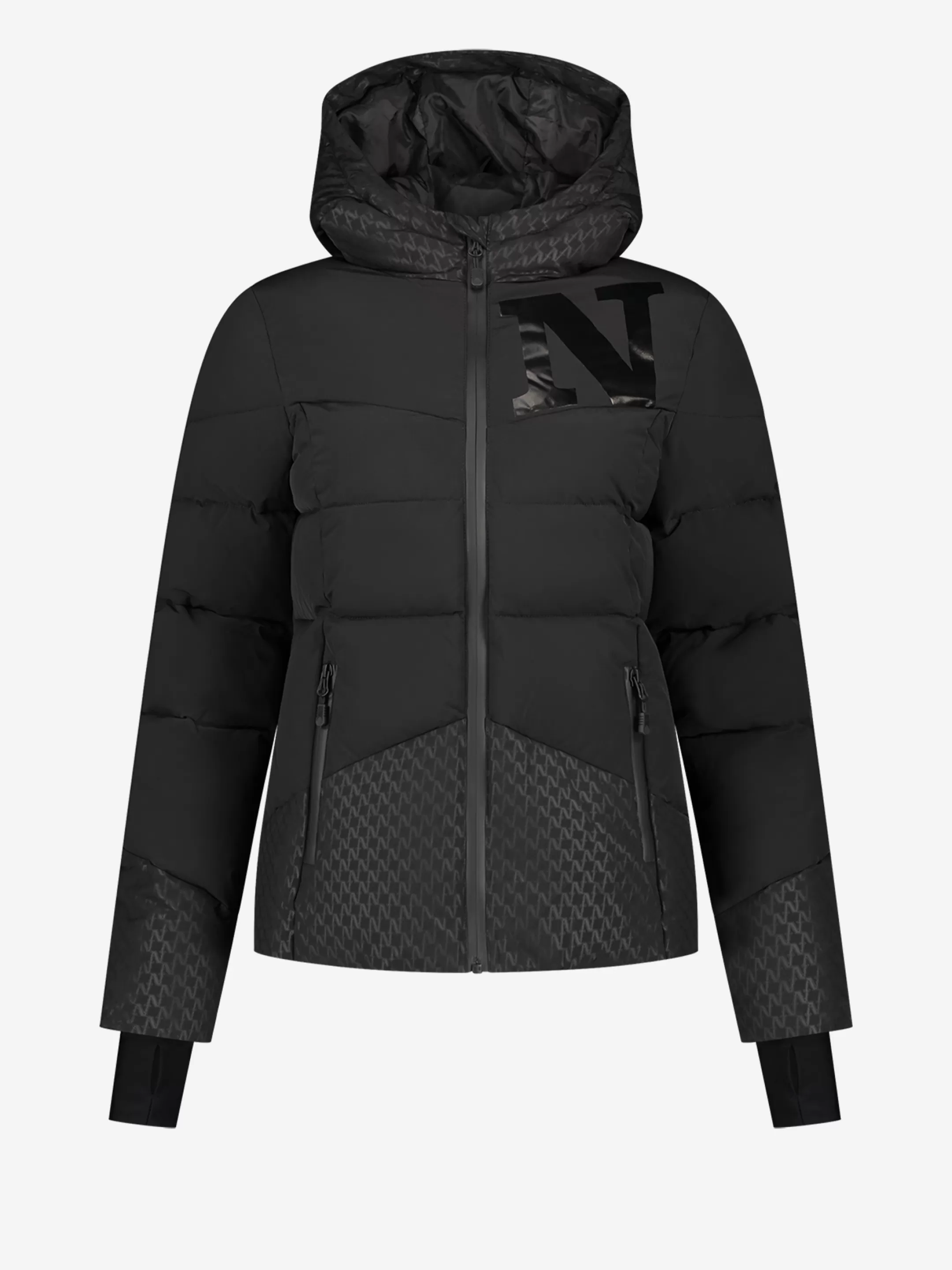 New NIKKIE N logo ski jacket Black