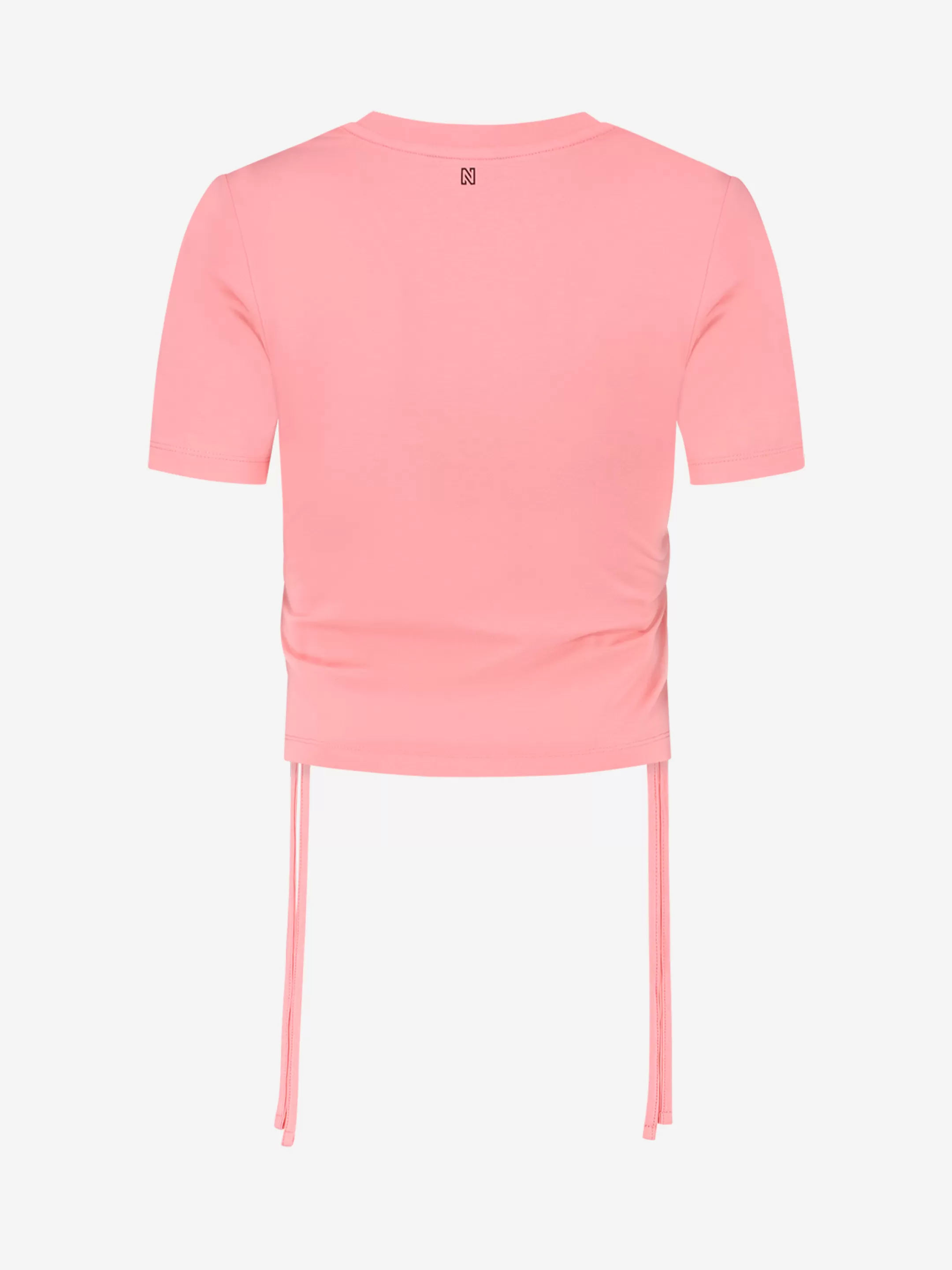 Clearance NIKKIE N logo T-shirt with drawstrings Bubblegum