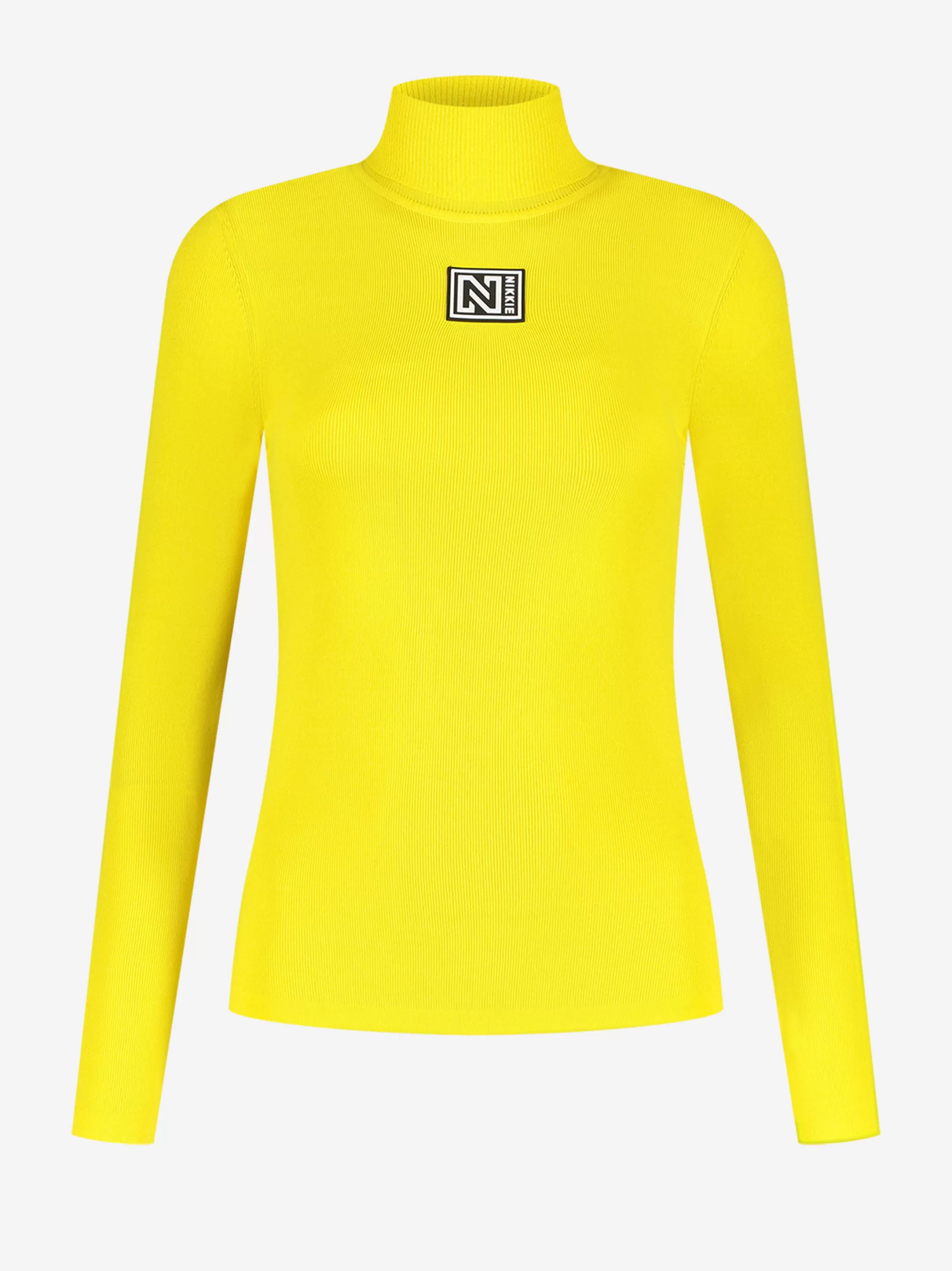 Fashion NIKKIE SKI top with turtle neck   Vibrant Yellow