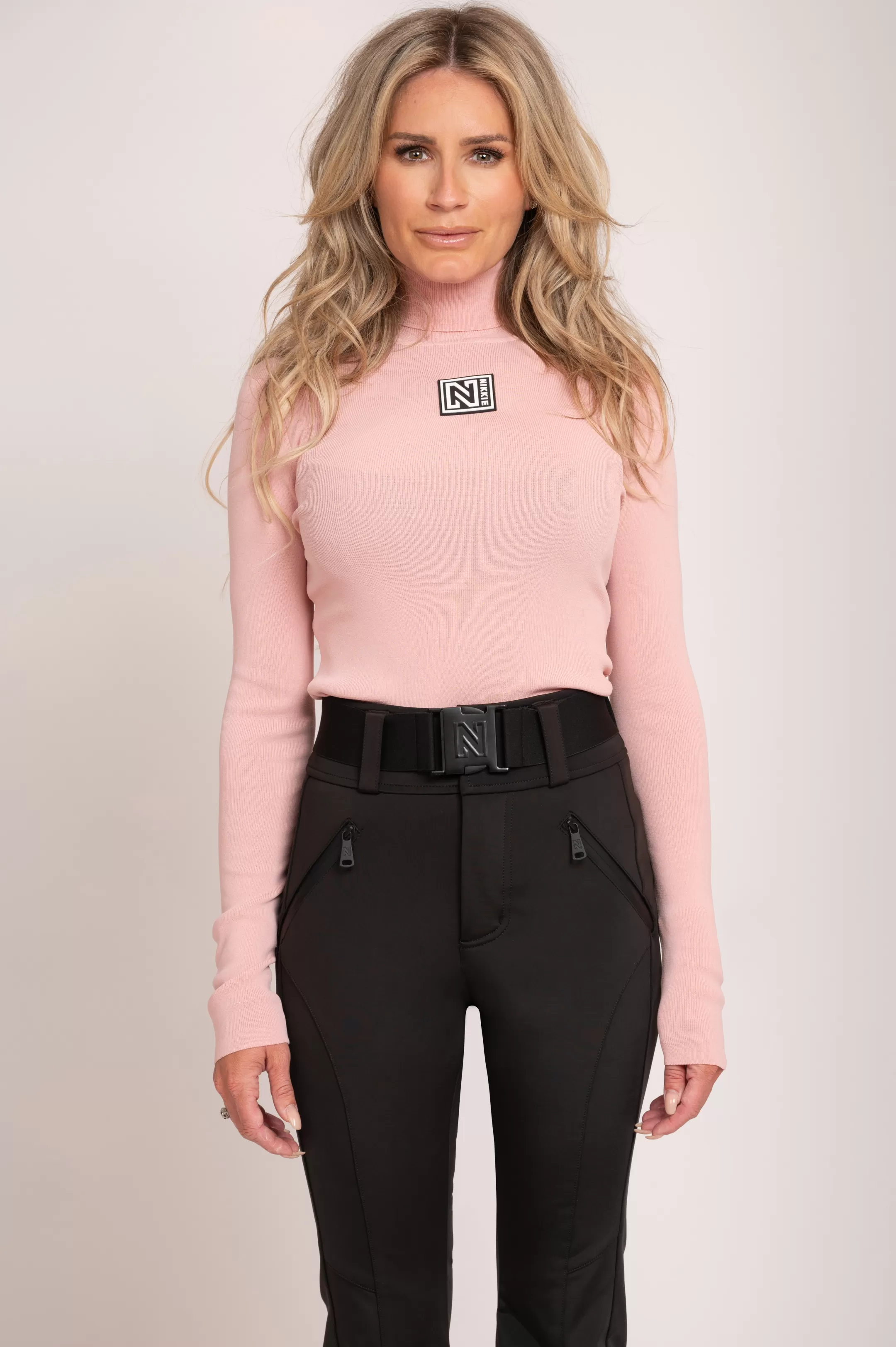 Online NIKKIE SKI top with turtle neck   Silver Pink