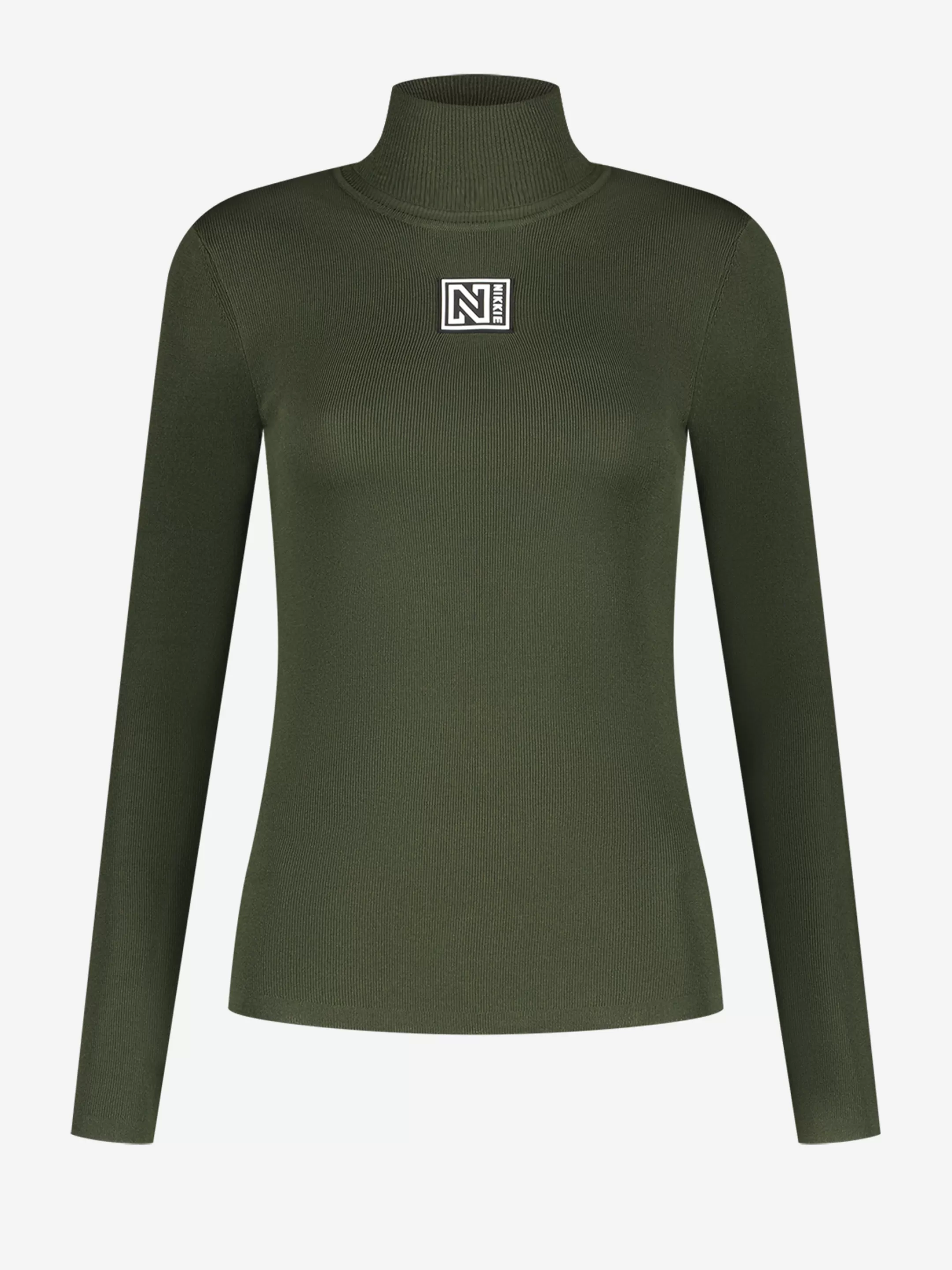 Outlet NIKKIE SKI top with turtle neck   Forest Green