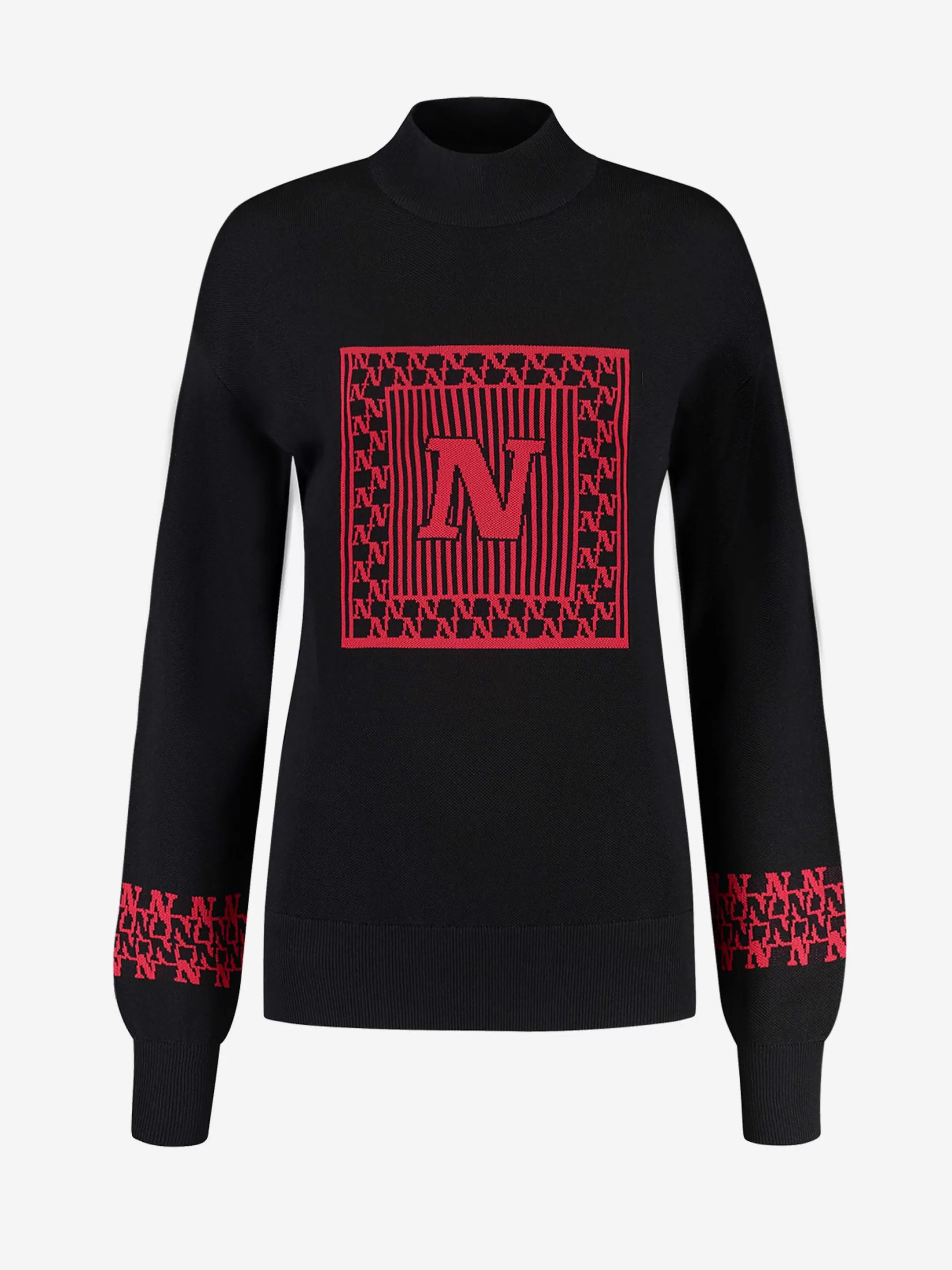 Shop NIKKIE Pullover with logo Black