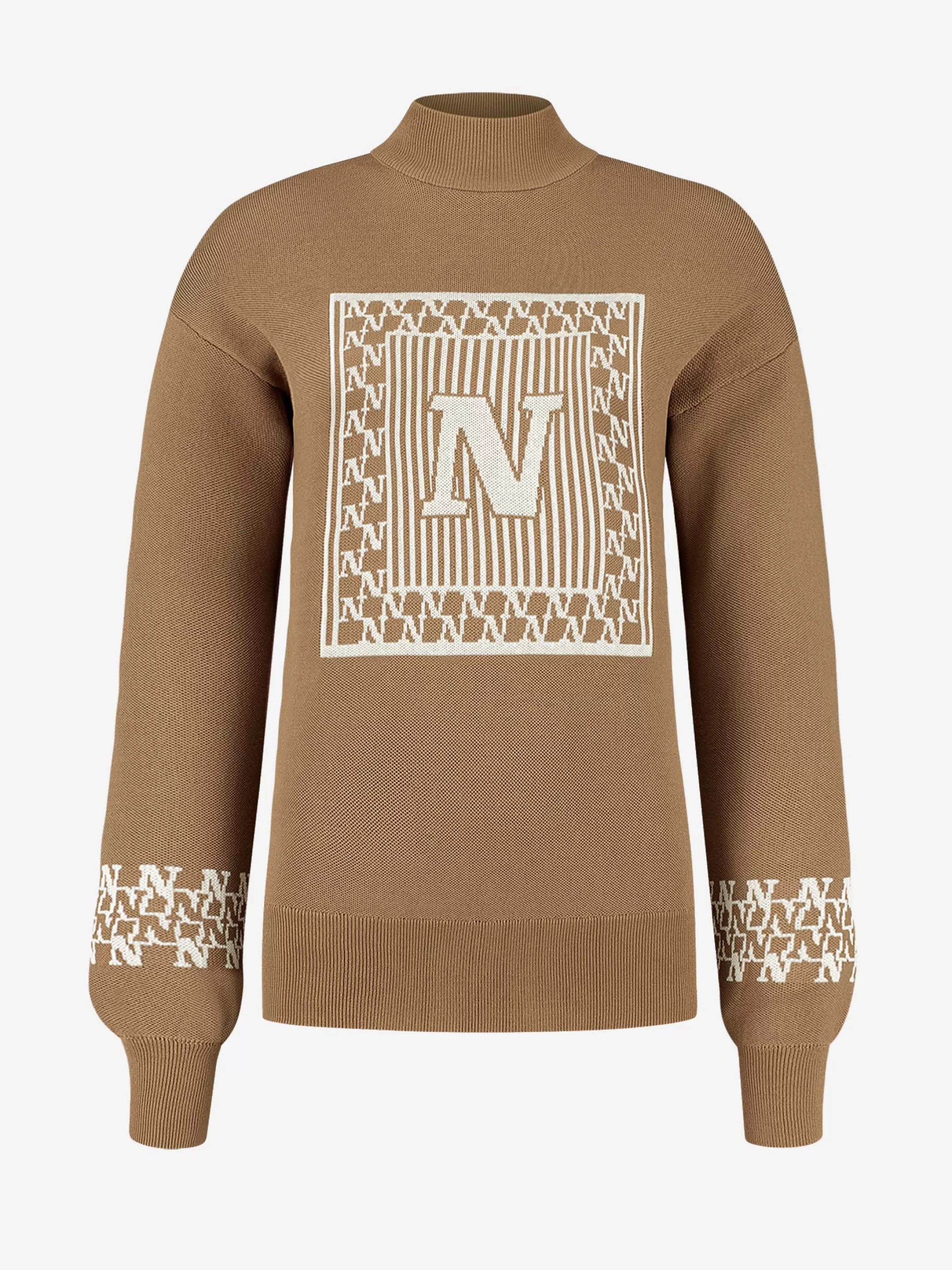 Sale NIKKIE Pullover with logo Caramel